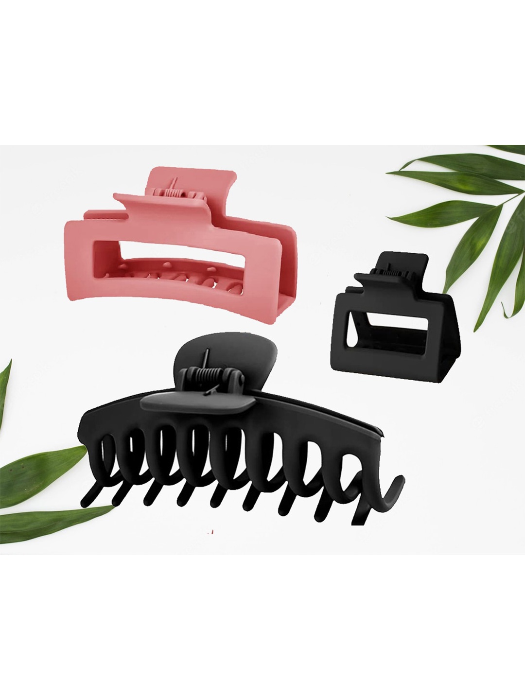 

FIMBUL Women Set of 3 Claw Clips, Black
