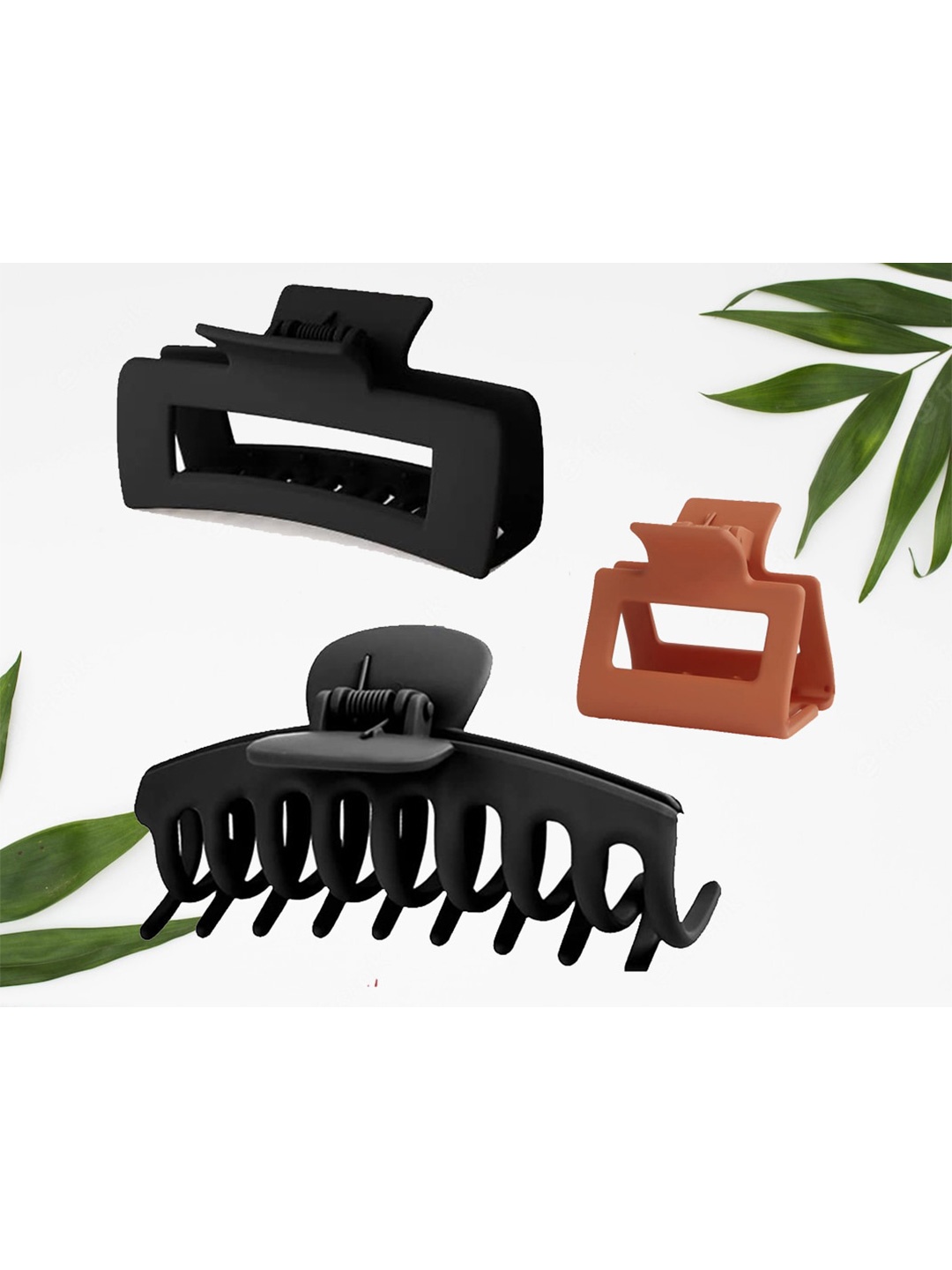 

FIMBUL Women Set of 3 Claw Clip, Black