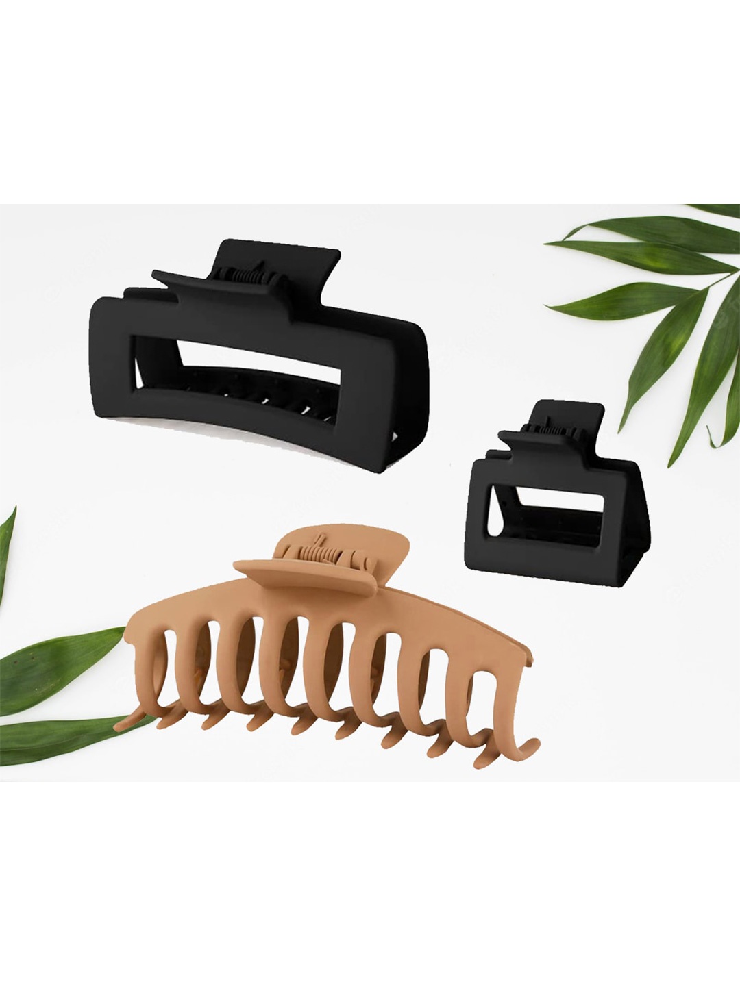 

FIMBUL Women Set of 3 Claw Clips, Black