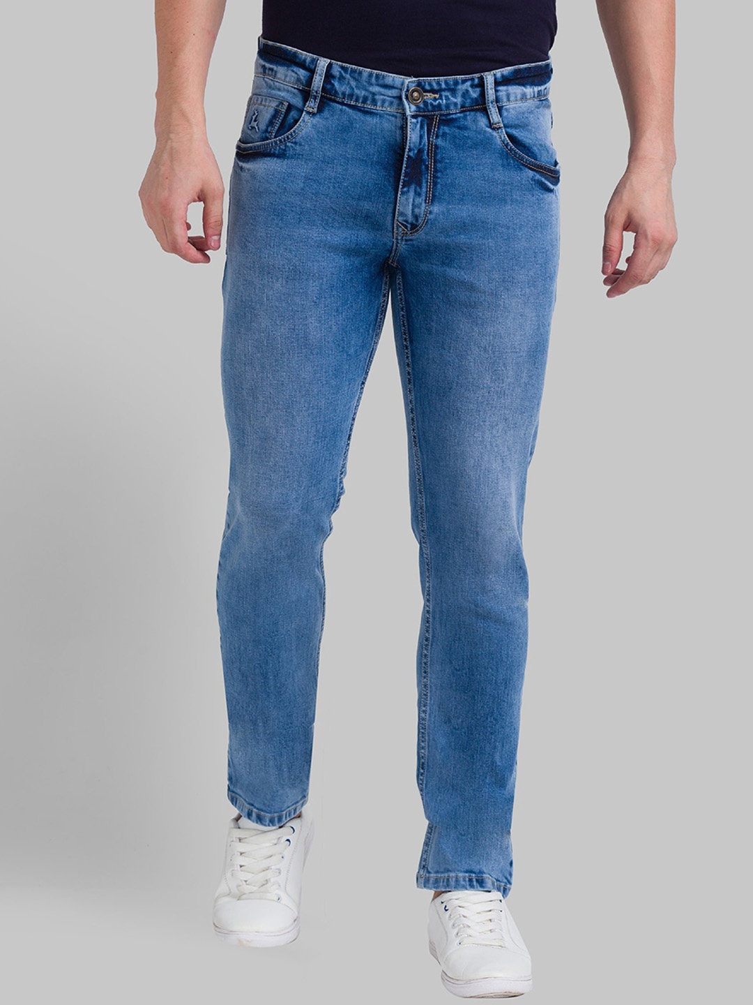 

Parx Men Tapered Fit Heavy Fade Jeans, Blue