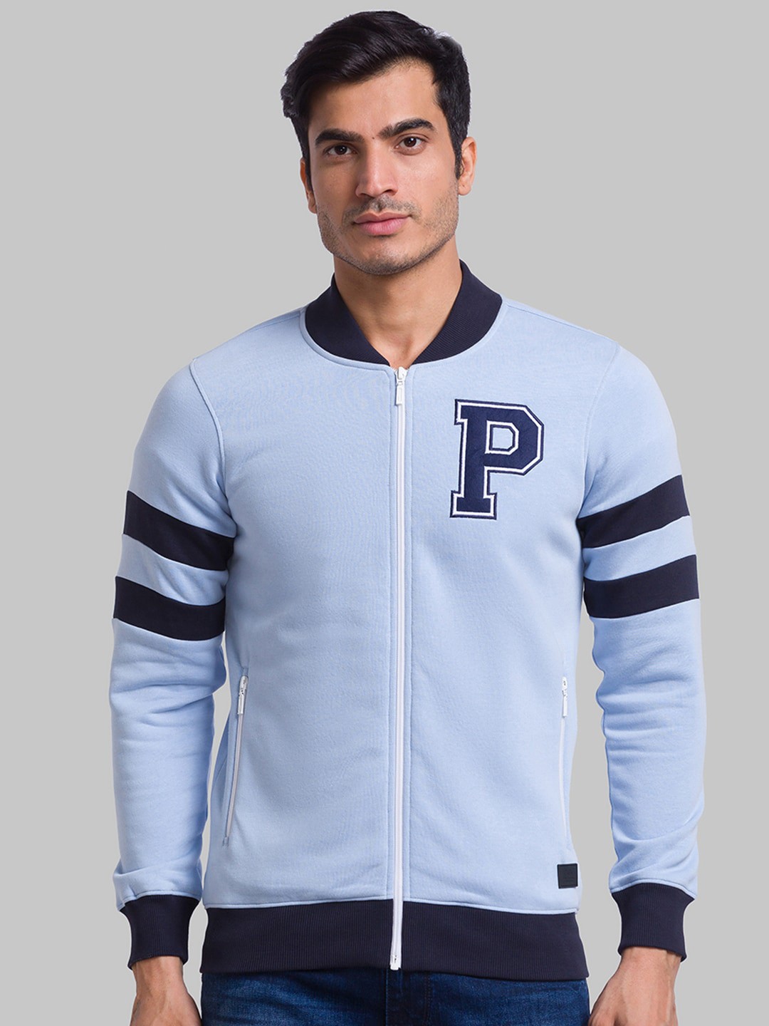 

Parx Men Hooded Cotton Sweatshirt, Blue