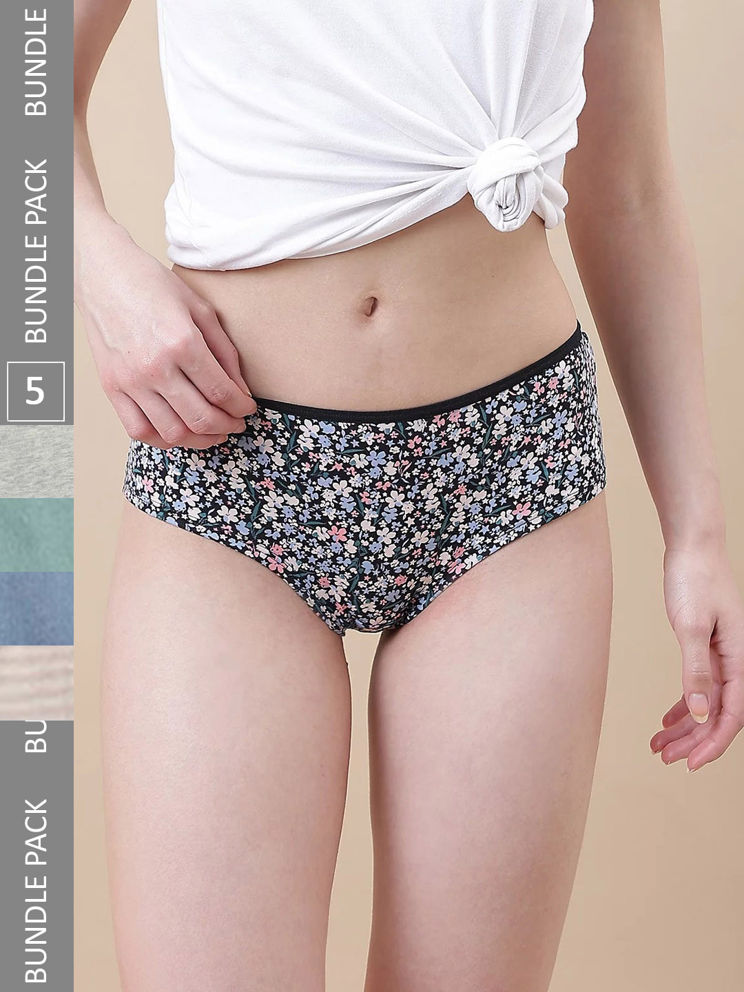 

Marks & Spencer Pack Of 5 Mid Rise Basic Briefs, Sea green