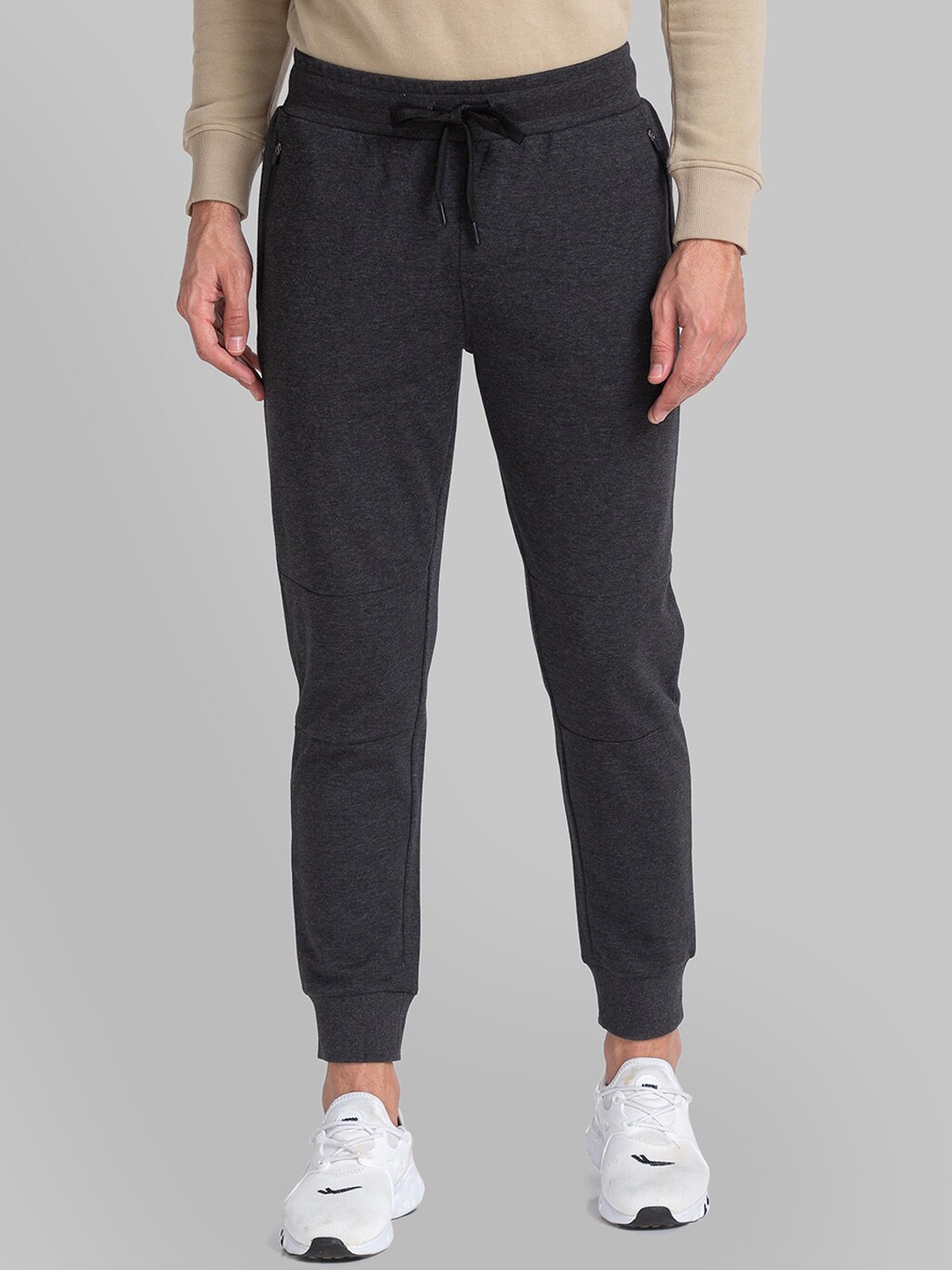 

Parx Men Cotton Regular Fit Joggers, Grey