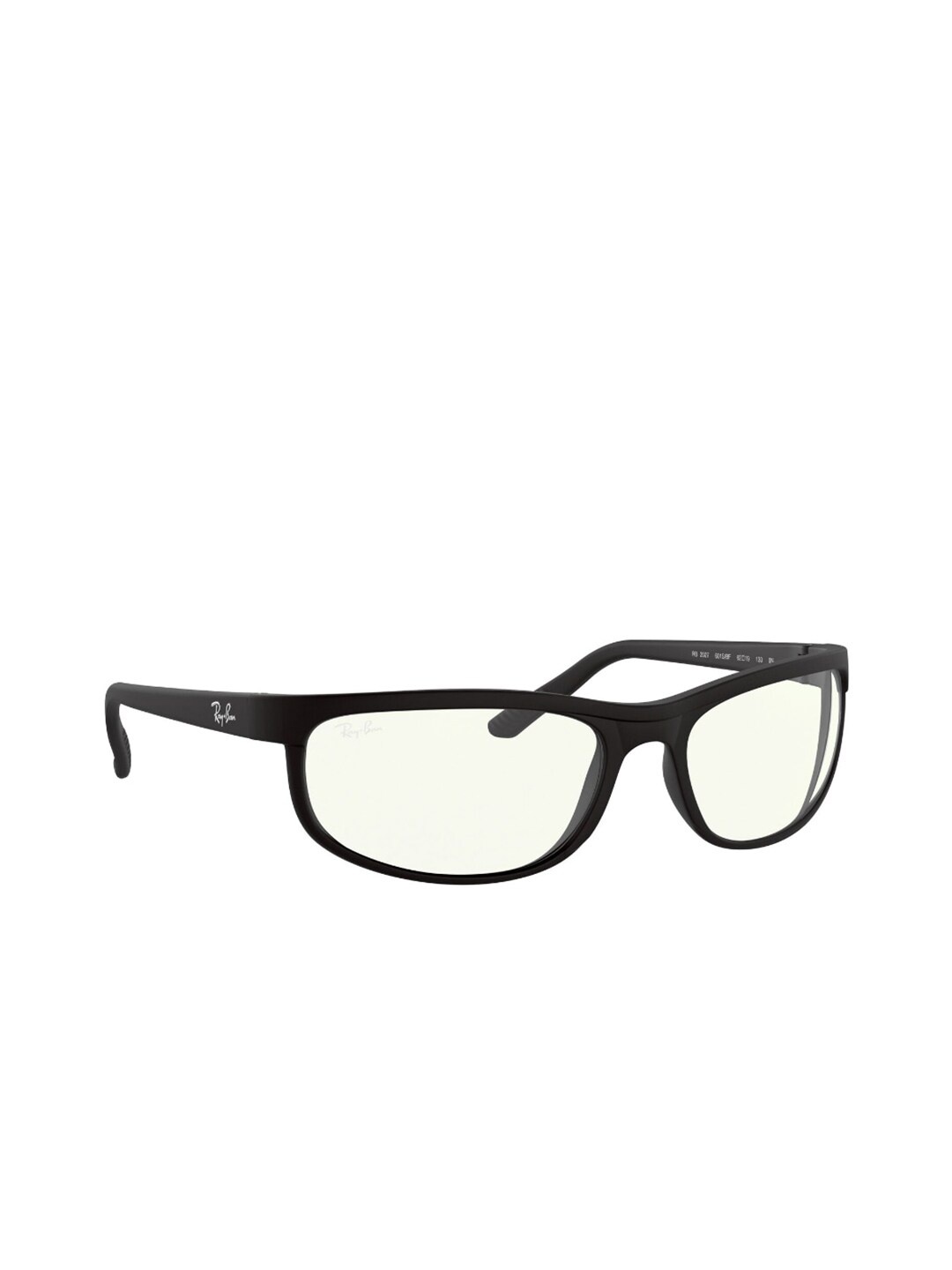

Ray-Ban Unisex Rectangle Sunglasses Full Rim With UV Protected Lens 8056597377423, Transparent