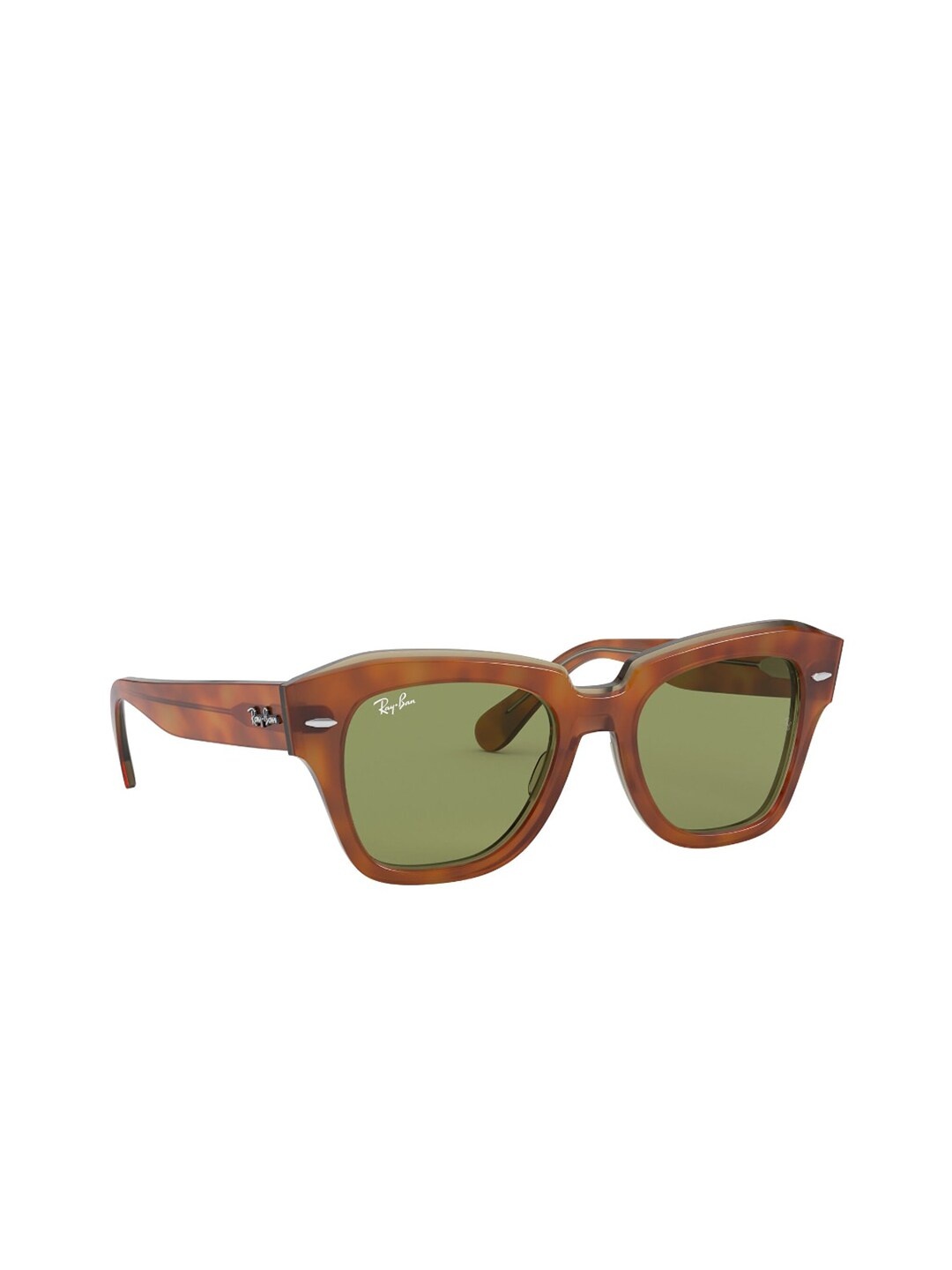 

Ray-Ban Unisex UV Protected Green Lens Square Sunglasses - 0RB218612934E52
