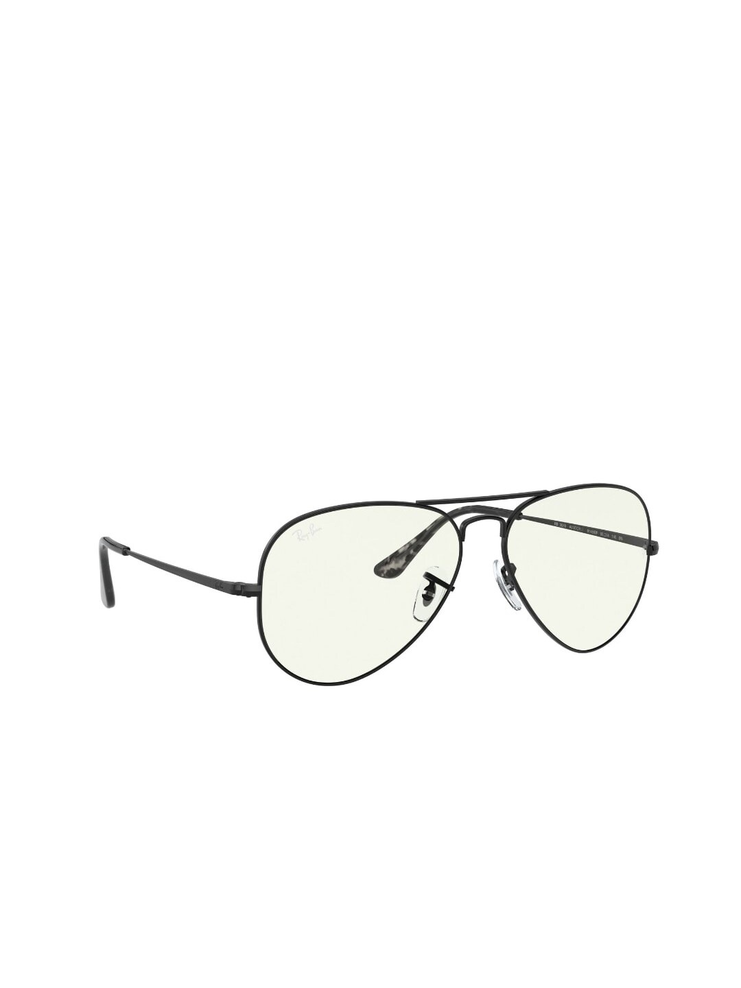 

Ray-Ban Unisex Aviator Sunglasses With UV Protected Lens 8056597377454, Black