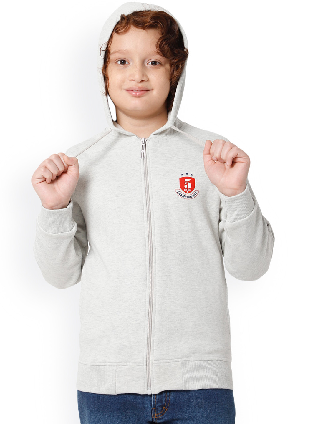 

PROTEENS Boys Fleece Bomber Jacket, Grey