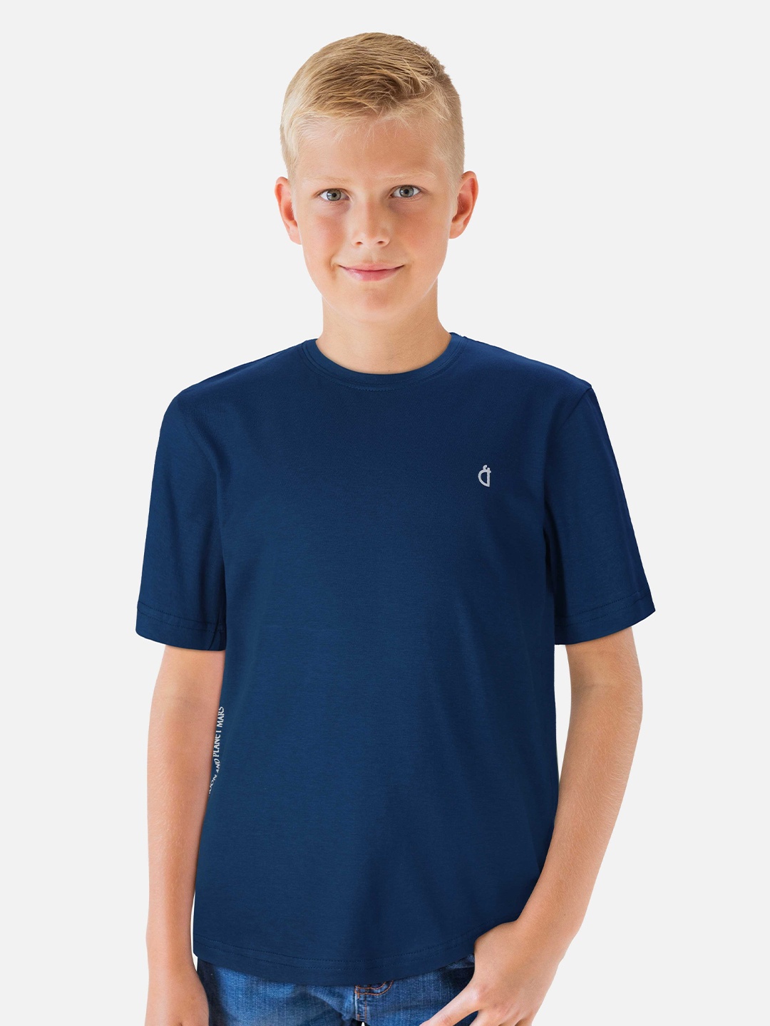 

Gini and Jony Infant Boys Graphic Printed Cotton T-shirt, Blue