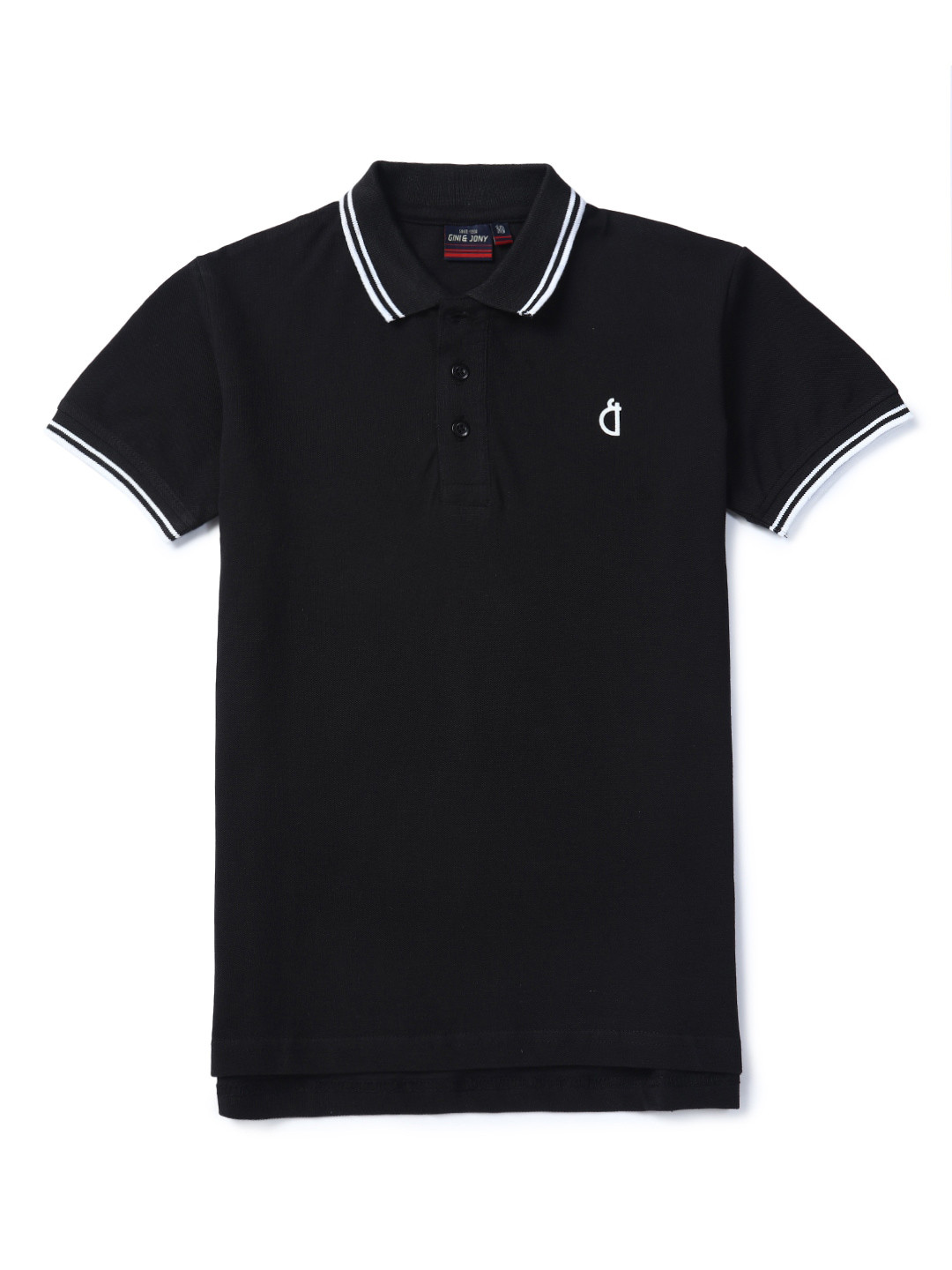 

Gini and Jony Boys Polo Collar T-shirt, Black