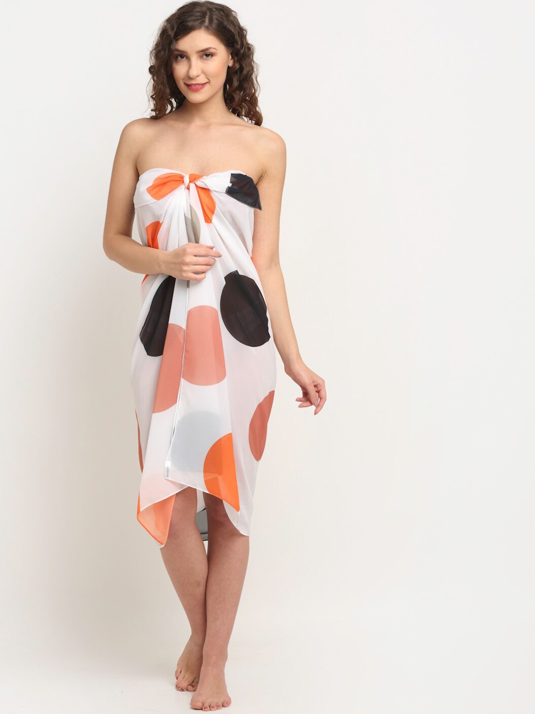 

EROTISSCH Geometric Printed Wrap Around Sarong, White