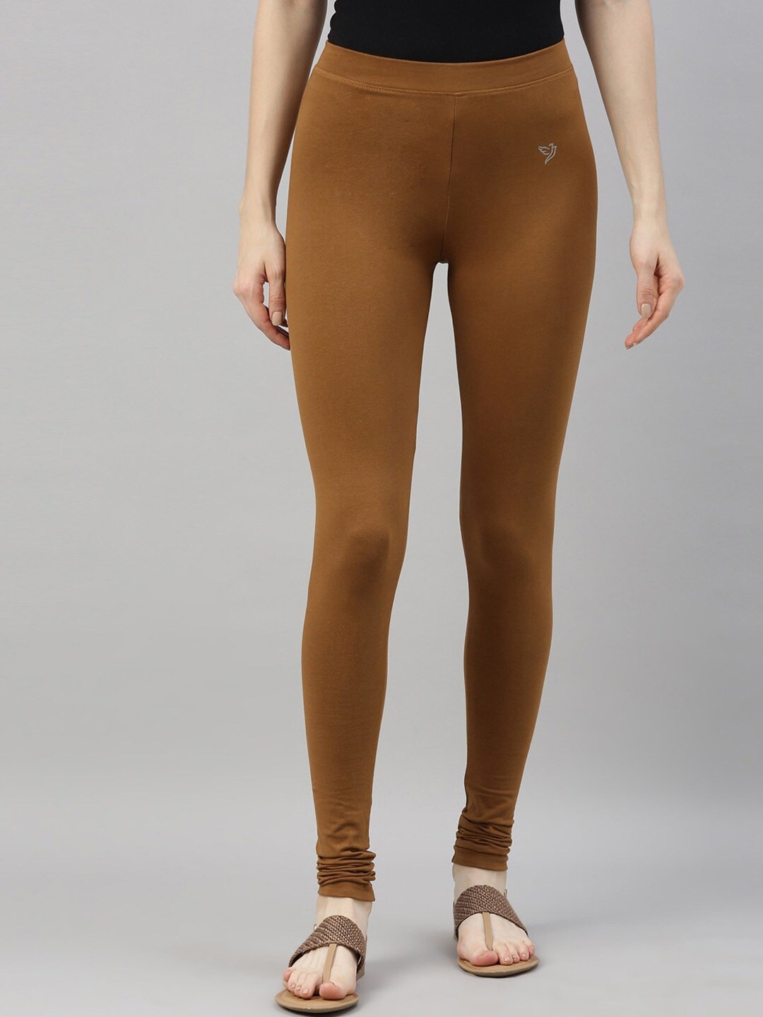 

TWIN BIRDS Churidar-Length Leggings, Brown