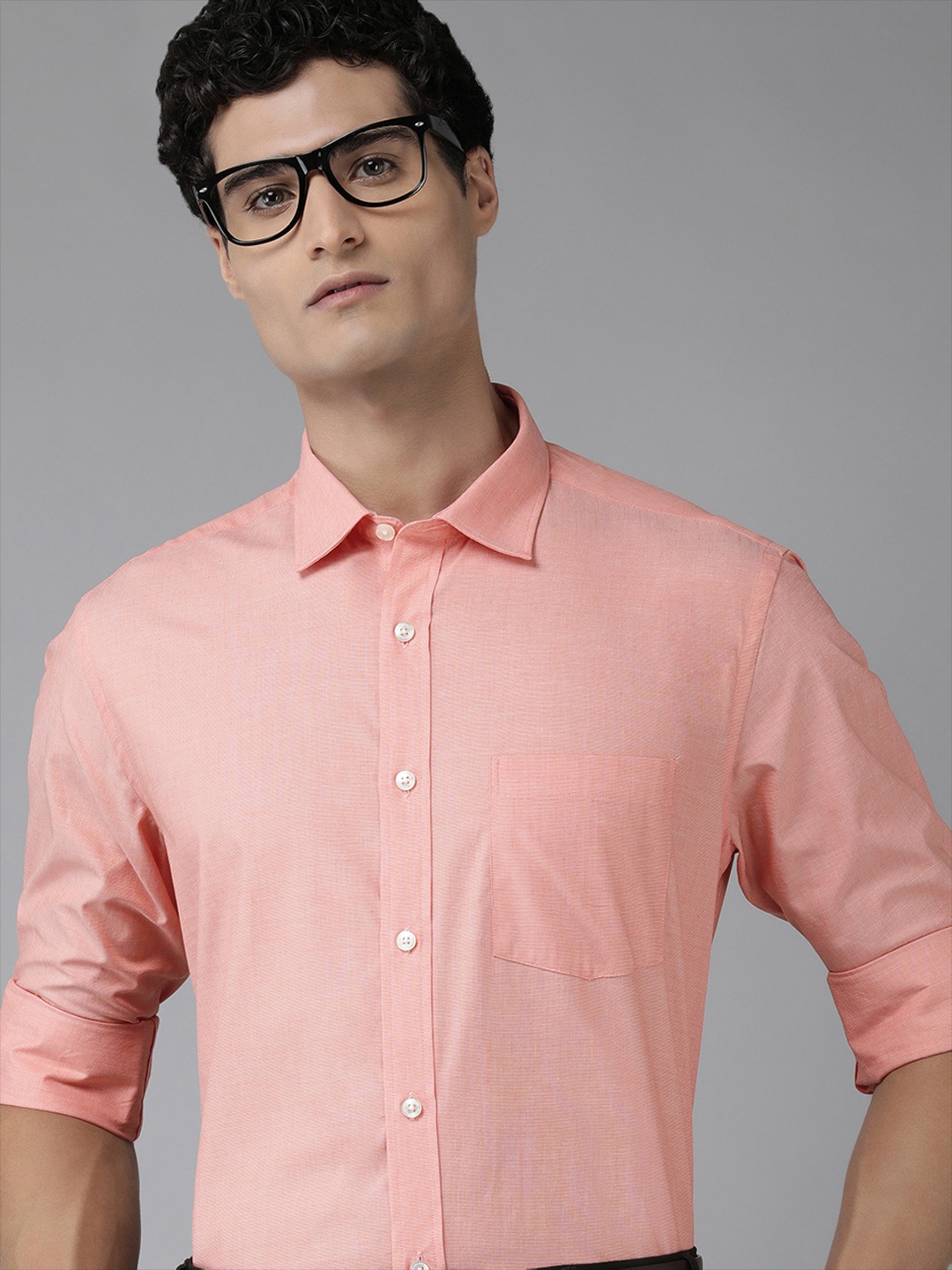 

Park Avenue Solid Formal Shirt, Pink