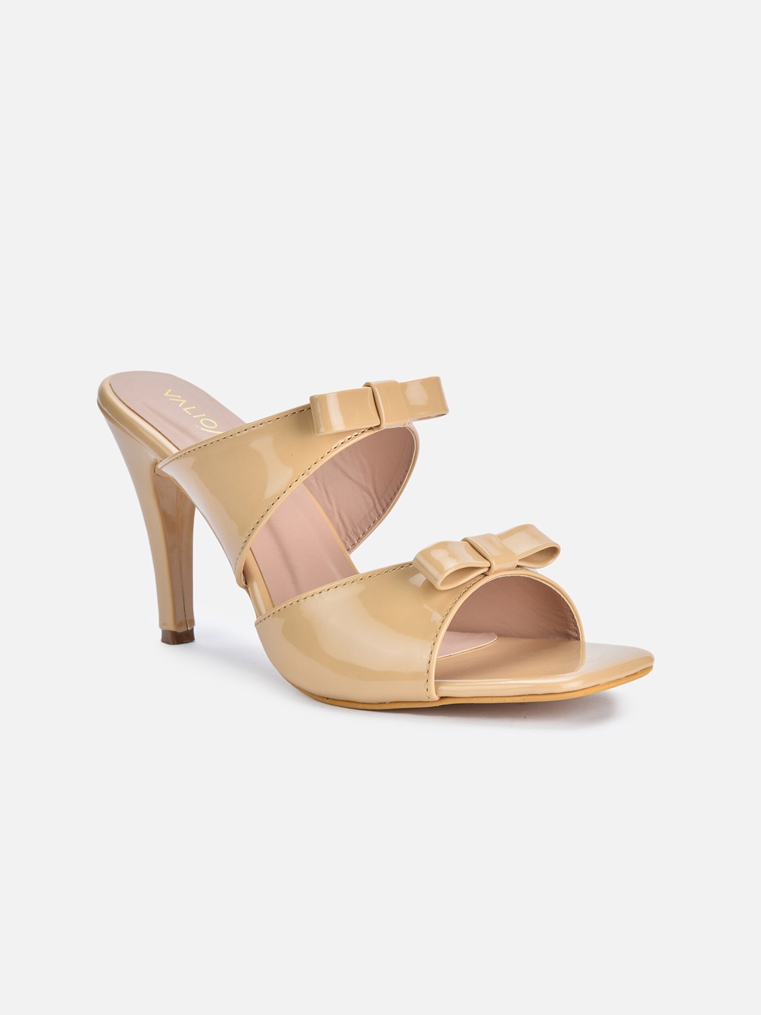 

VALIOSAA Stiletto Heels with Bows, Beige
