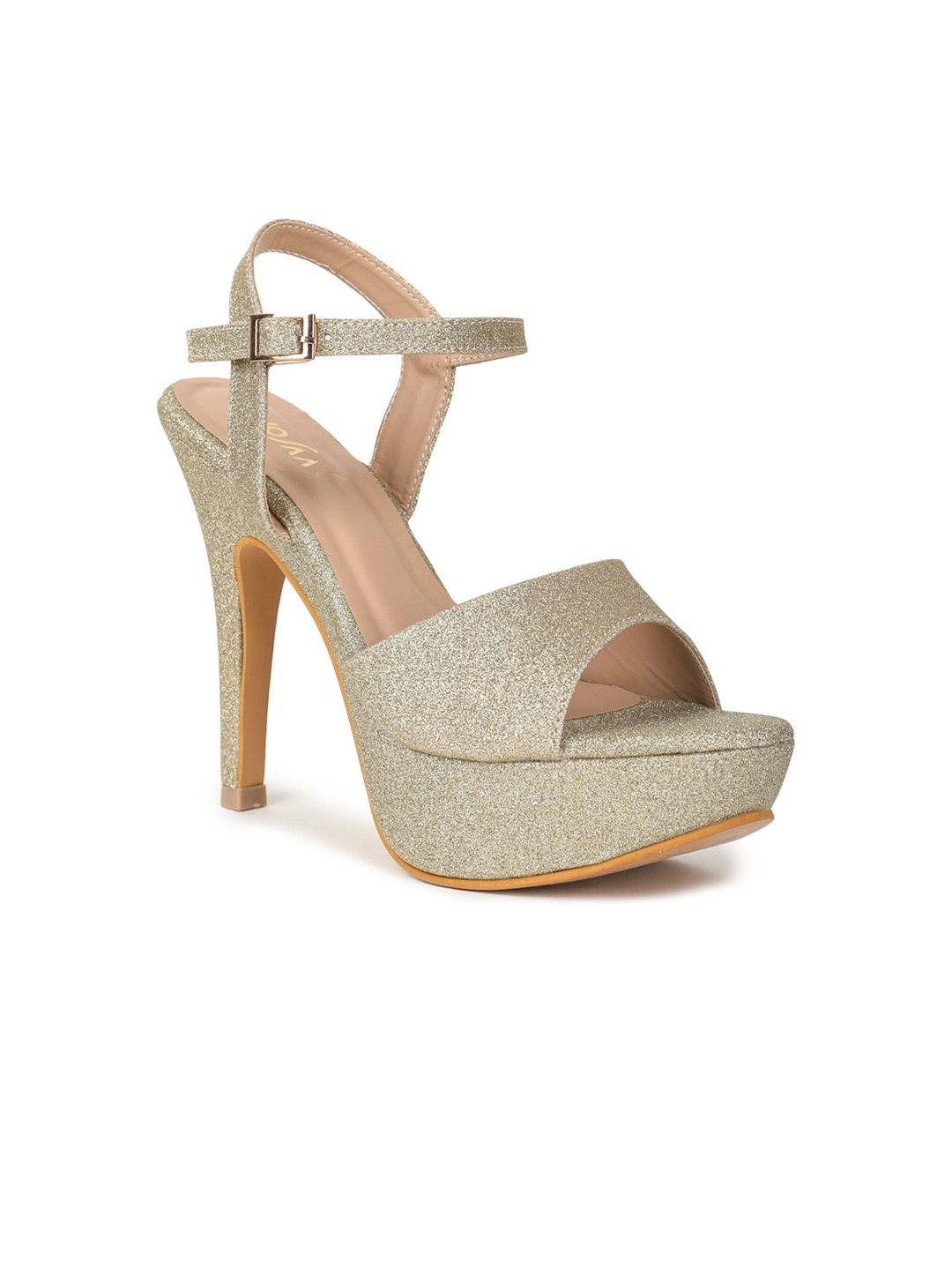 

VALIOSAA Stiletto With Buckles, Gold