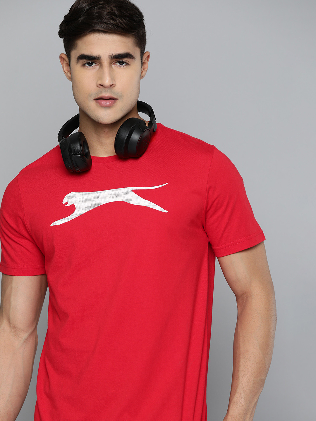 

Slazenger Brand Logo Print Running T-shirt, Red