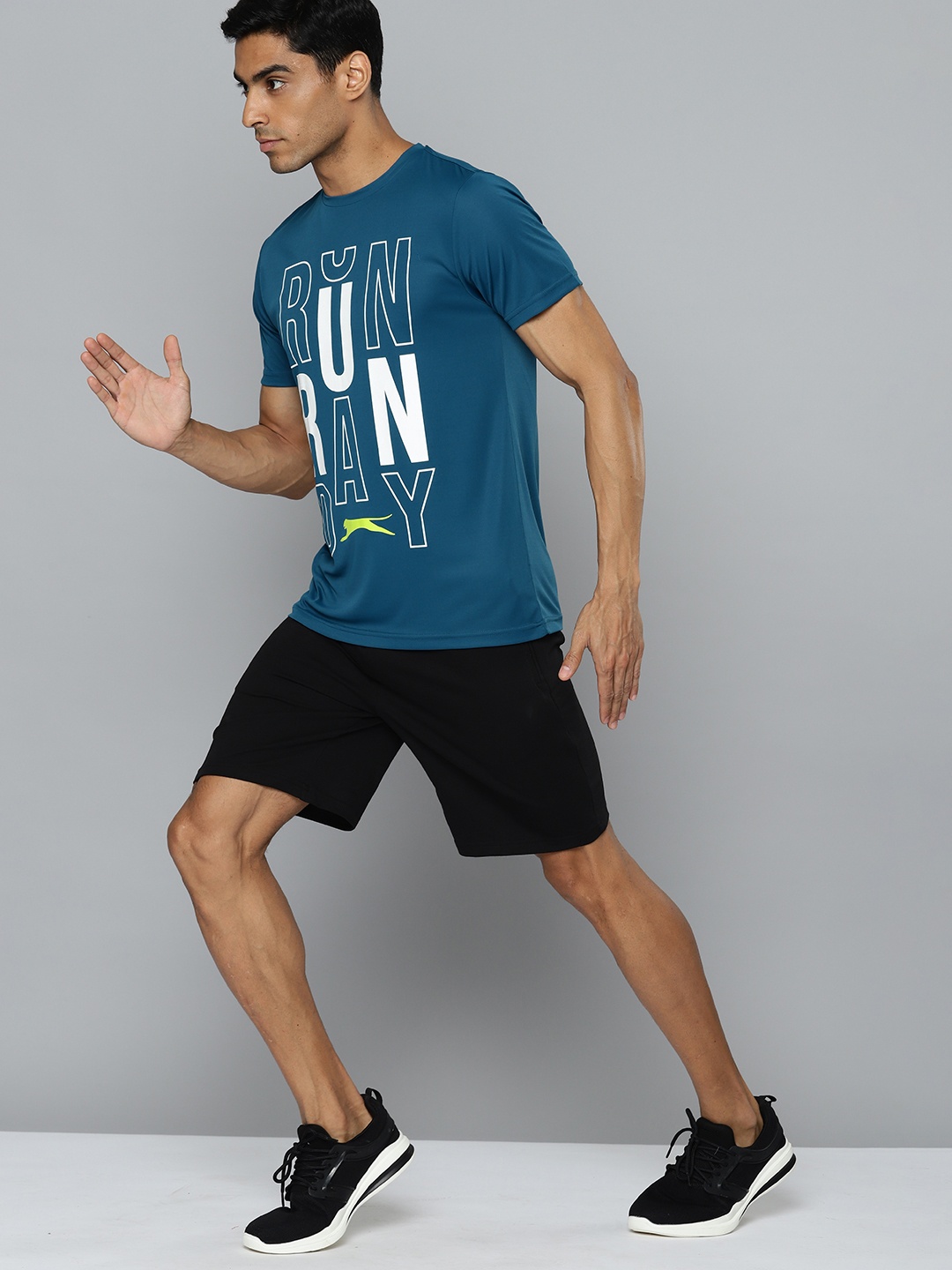

Slazenger Printed Ultra-Dry Running T-shirt, Teal
