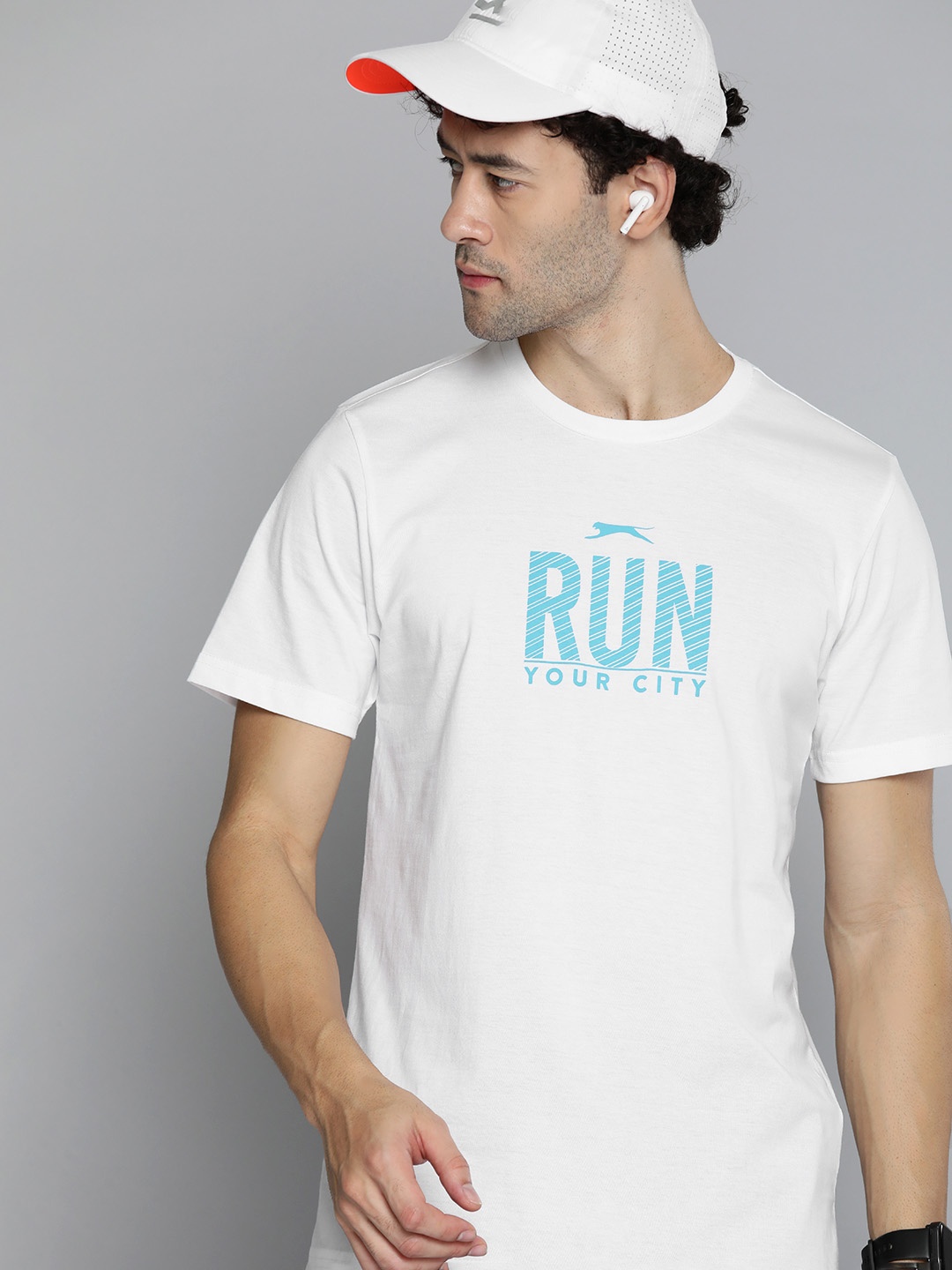 

Slazenger Men Typography Printed T-shirt, White