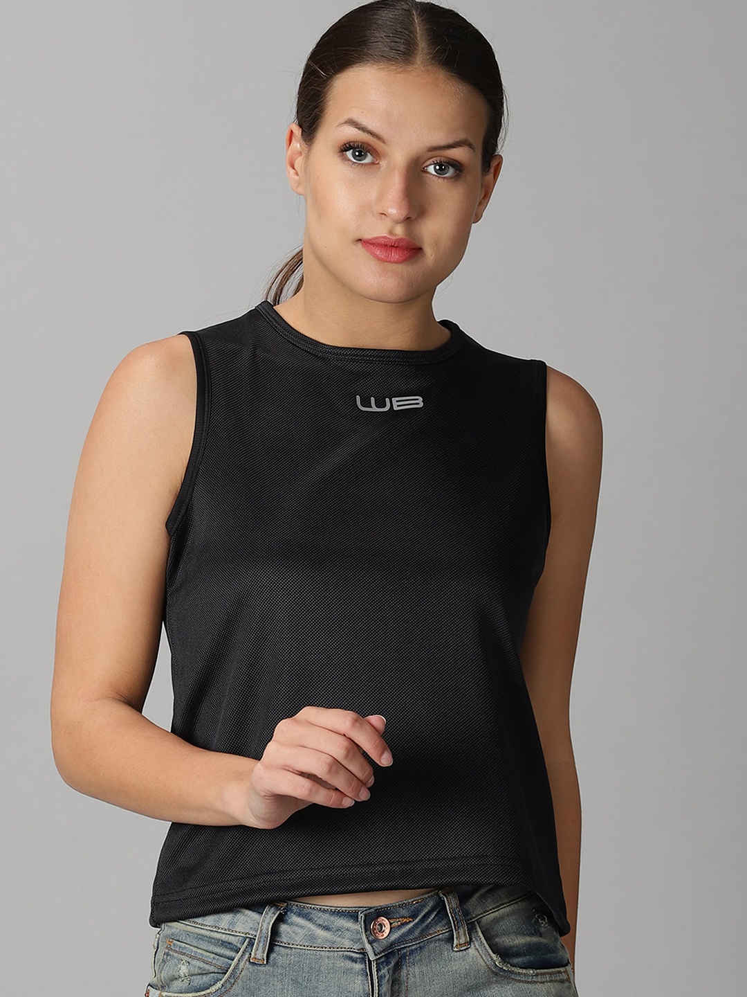 

Wildbrocket Women Anti Odour Slim Fit T-shirt, Black