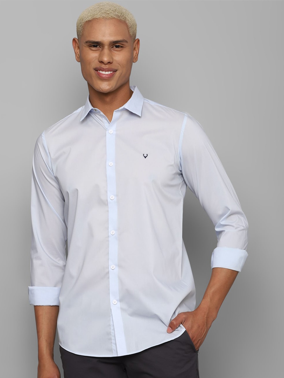 

Allen Solly Men Spread Collar Casual Shirt, Blue