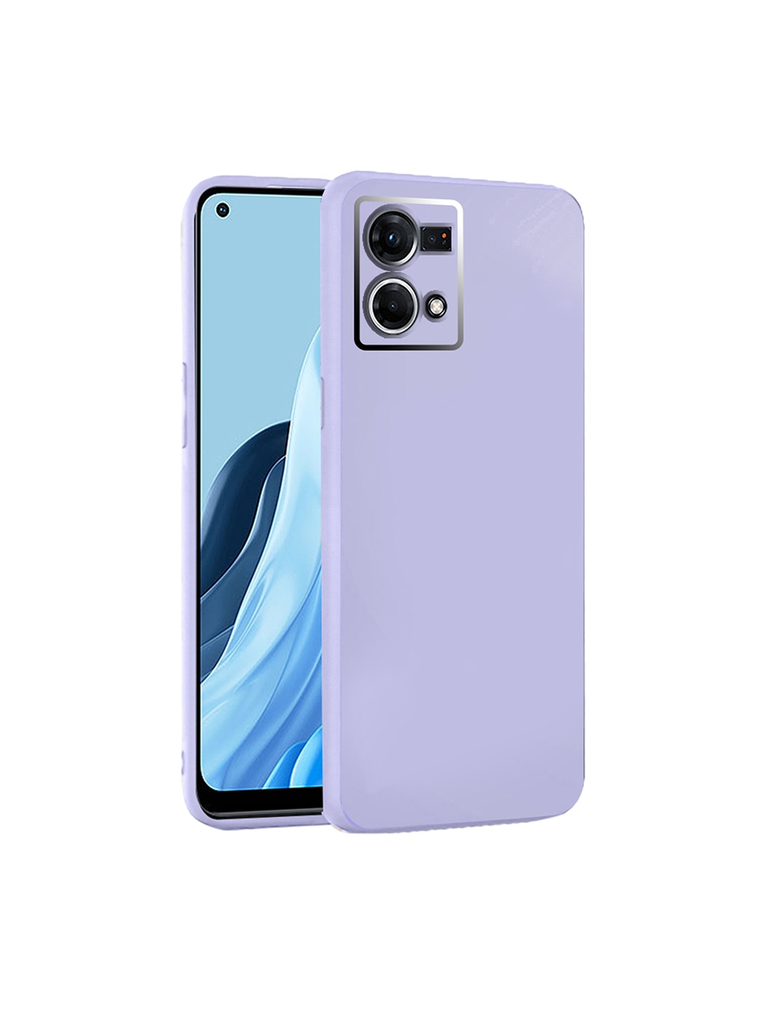 

Karwan Oppo F21 Pro 4G Camera Protection Phone Back Cover, Purple