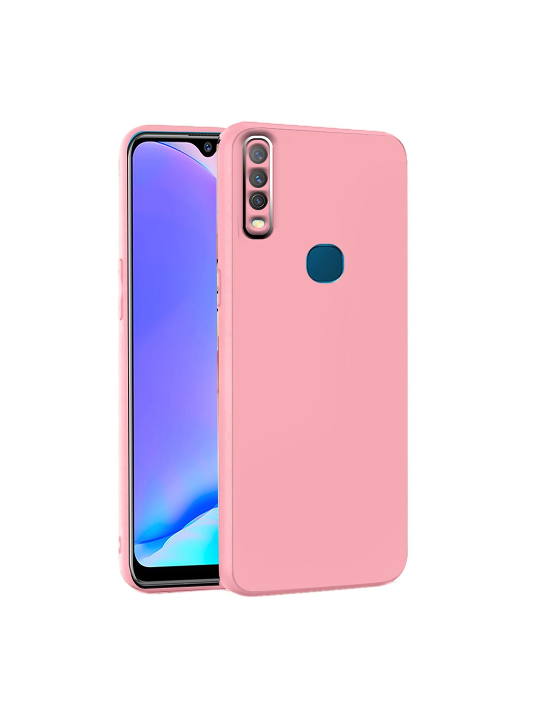 

Karwan Camera Protection Vivo Y17 Phone Back Case, Pink