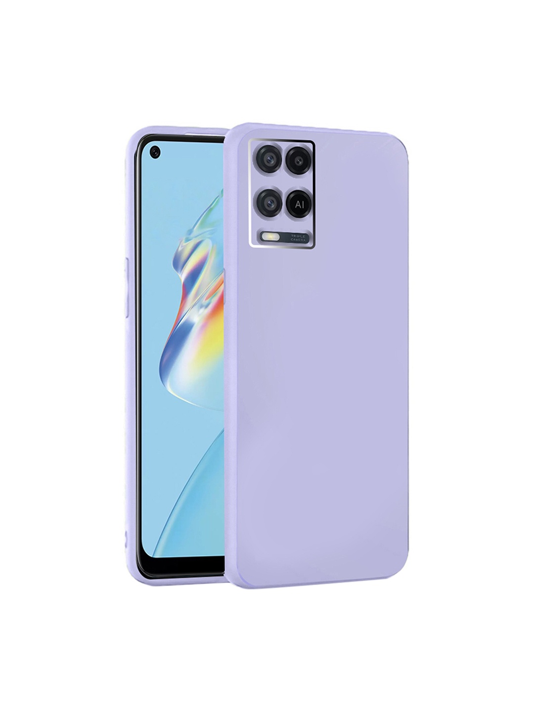 

Karwan Oppo A54 Camera Protection Phone Back Cover, Purple