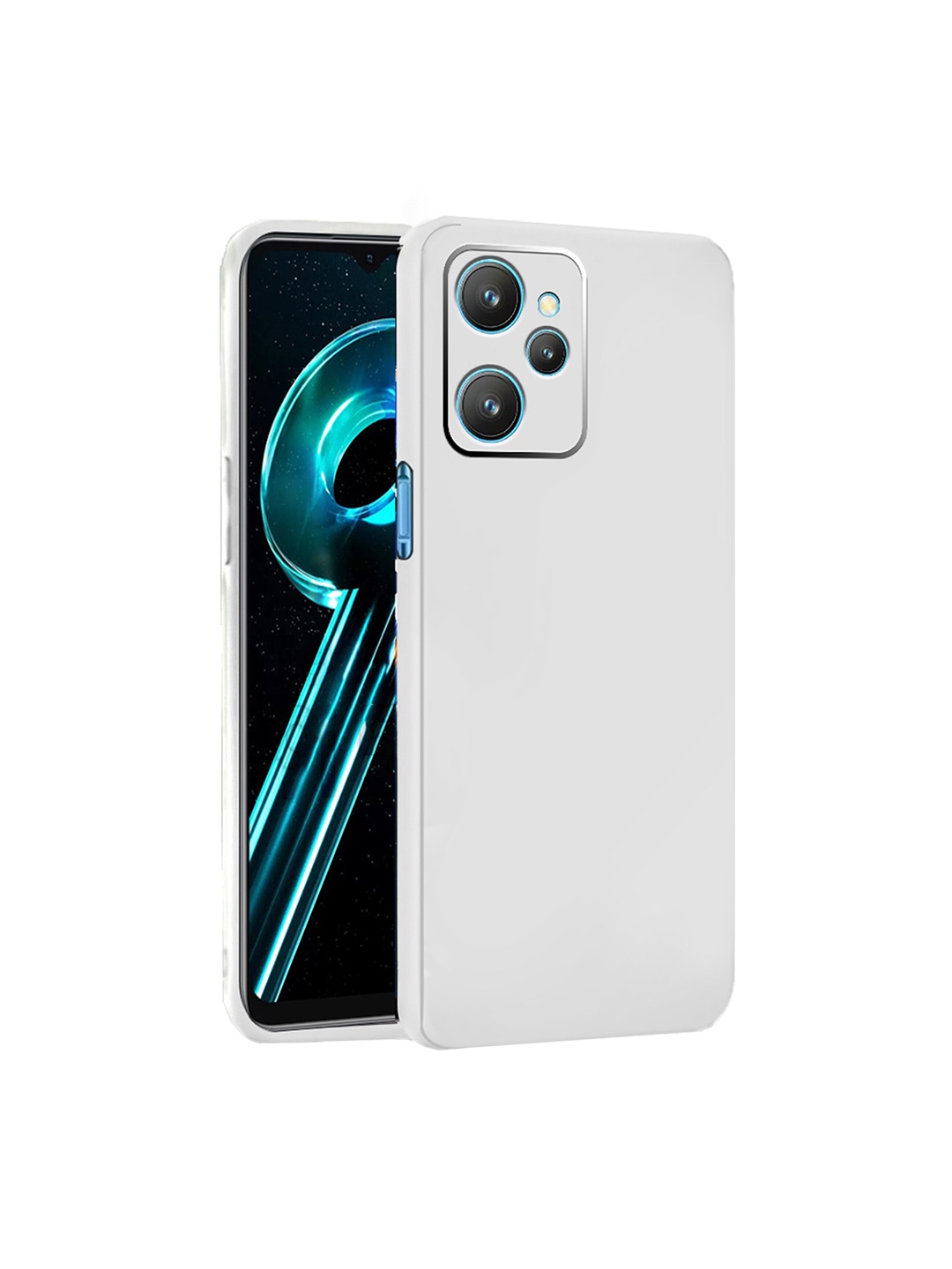 

Karwan Camera Protection Realme 9i Phone Back Case, White