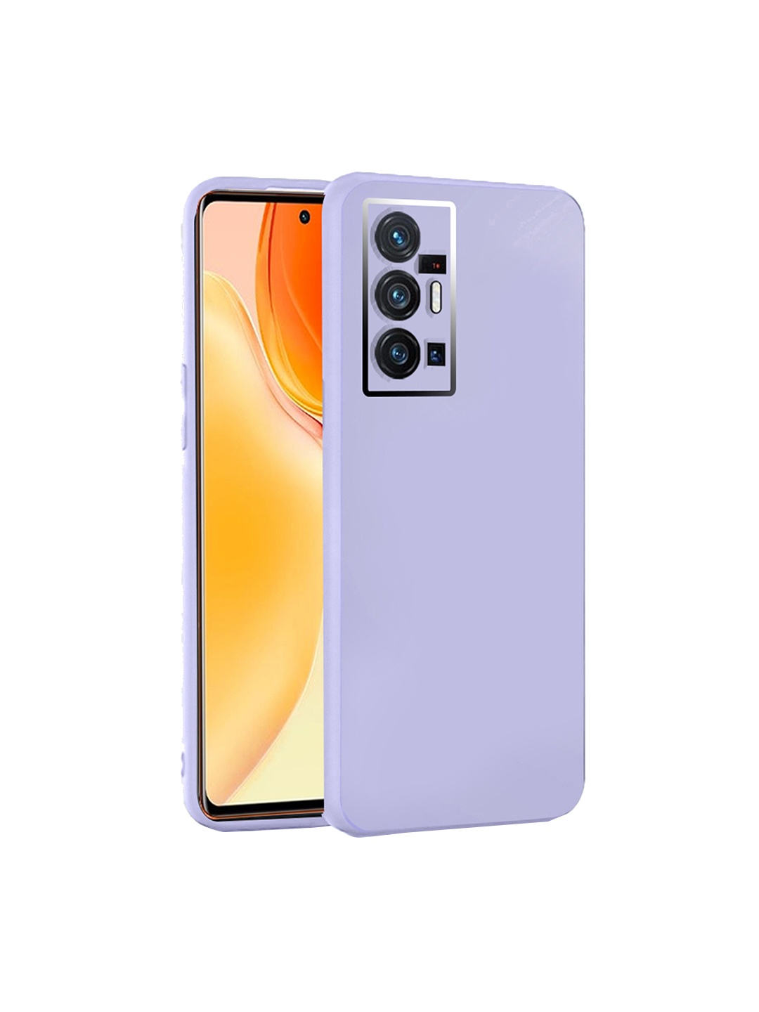 

Karwan Vivo X70 Pro Plus Camera Protection Mobile Back Case Cover, Lavender