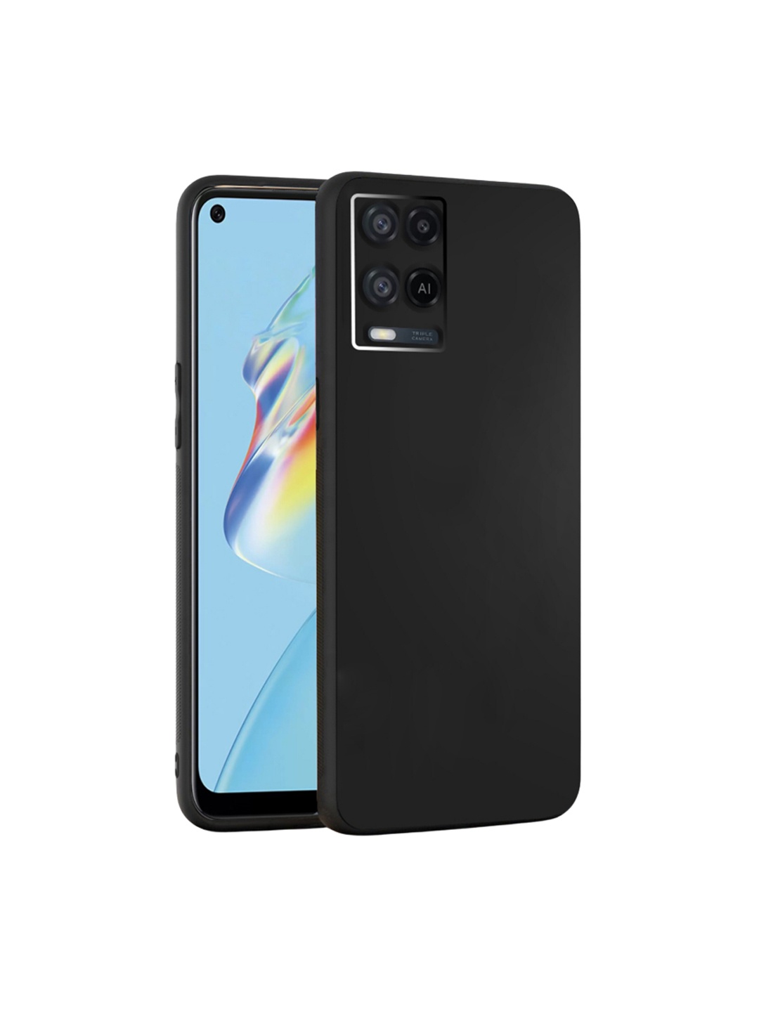 

Karwan Oppo A54 Camera Protection & Phone Back Cover, Black