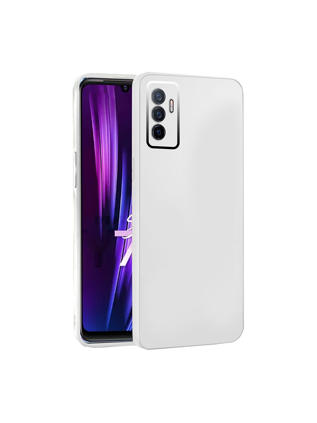 

Karwan Vivo Y75 Camera Protection & Phone Back Cover, White