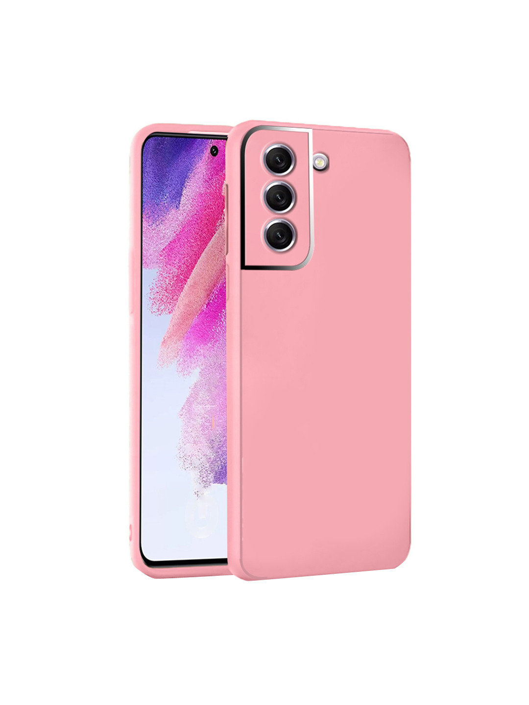

Karwan Samsung S21FE Shock Proof Compatible Phone Back Cover, Pink