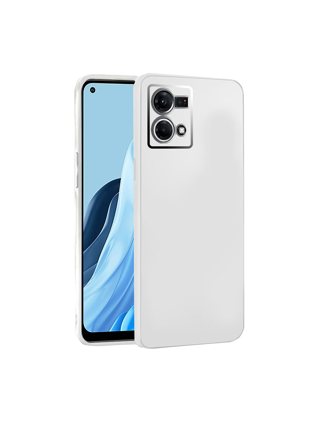 

Karwan Oppo F21 Pro 4G Mobile Back Case & Cover, White