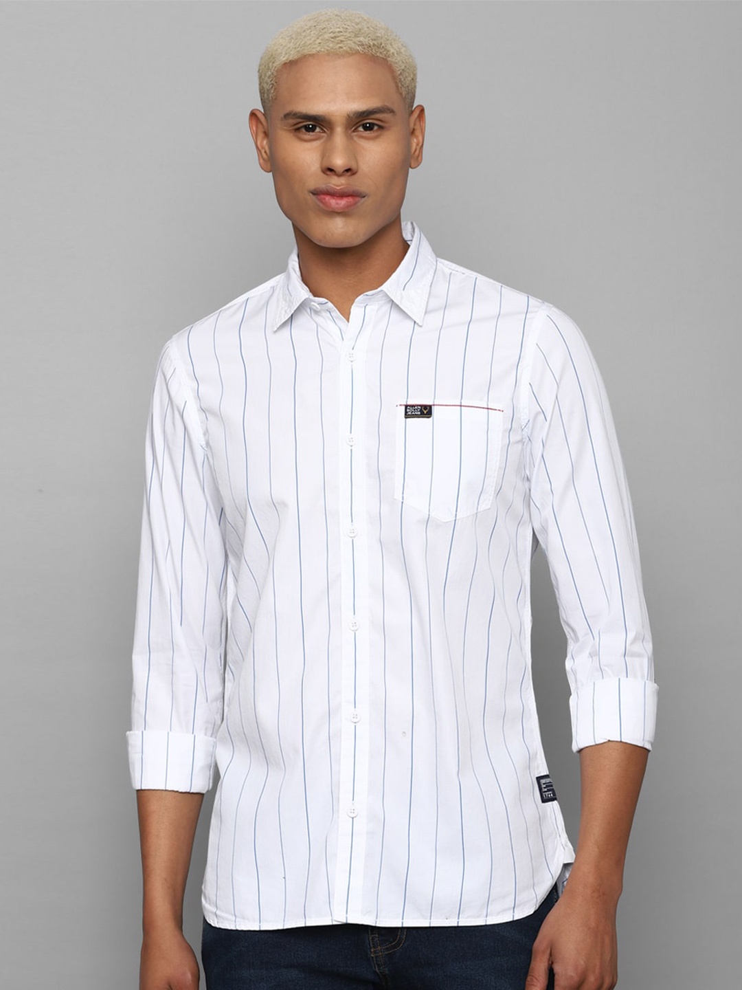 

Allen Solly Sport Men Striped Casual Cotton Shirt, White