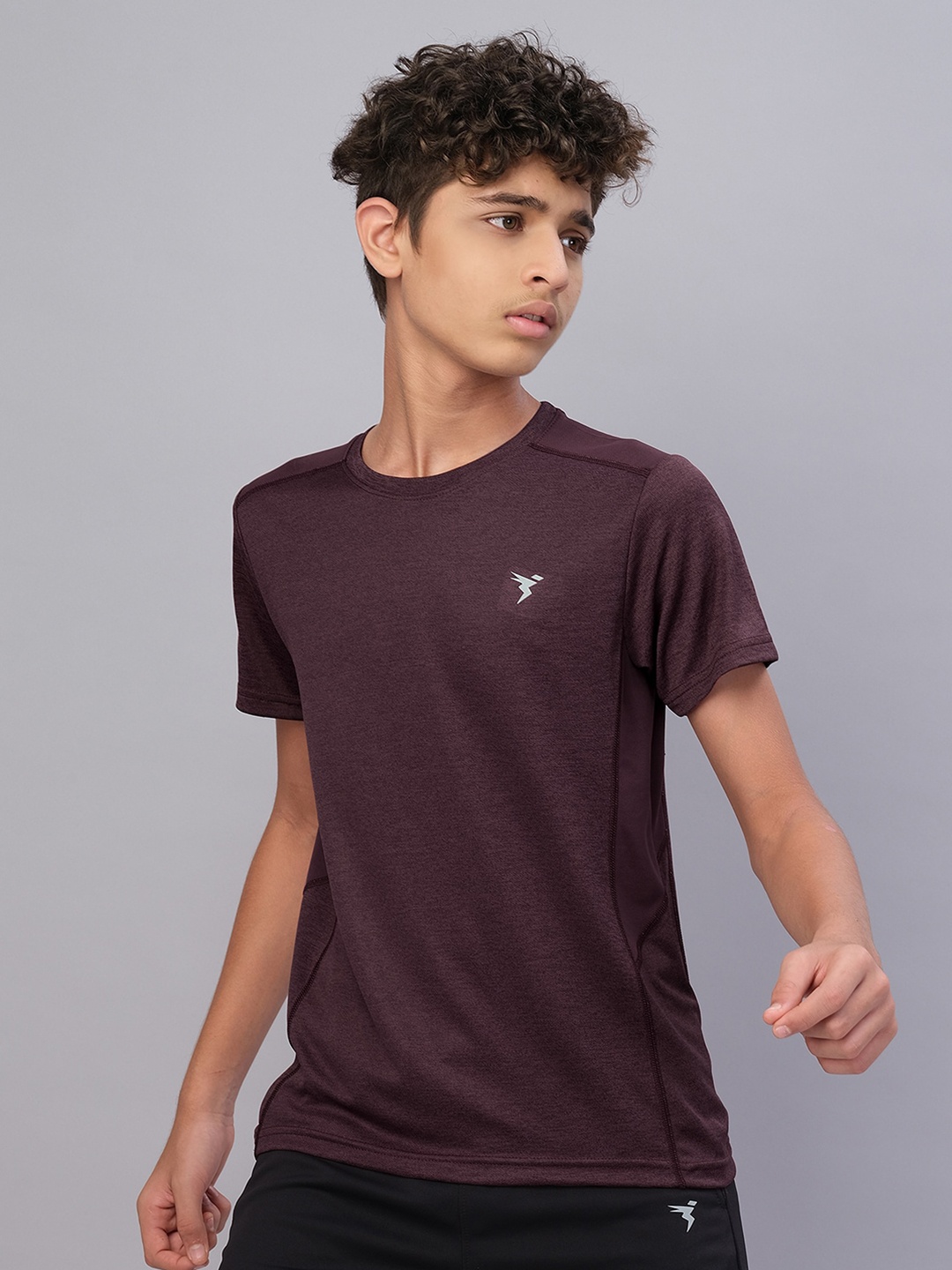 

Technosport Boys Antimicrobial Active T-shirt, Burgundy