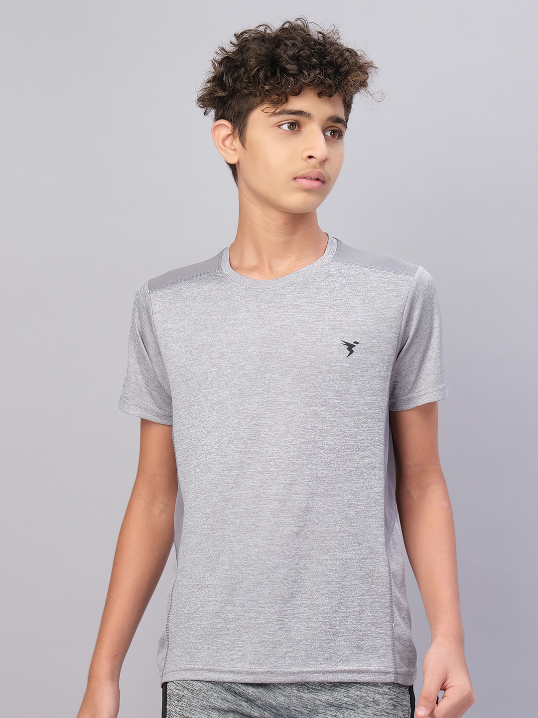 

Technosport Boys Antimicrobial Active T-shirt, Grey