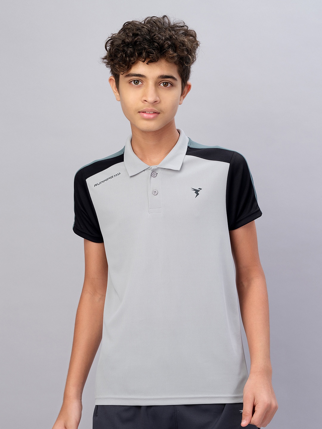 

Technosport Boys Active Antimicrobial T-shirt, Grey