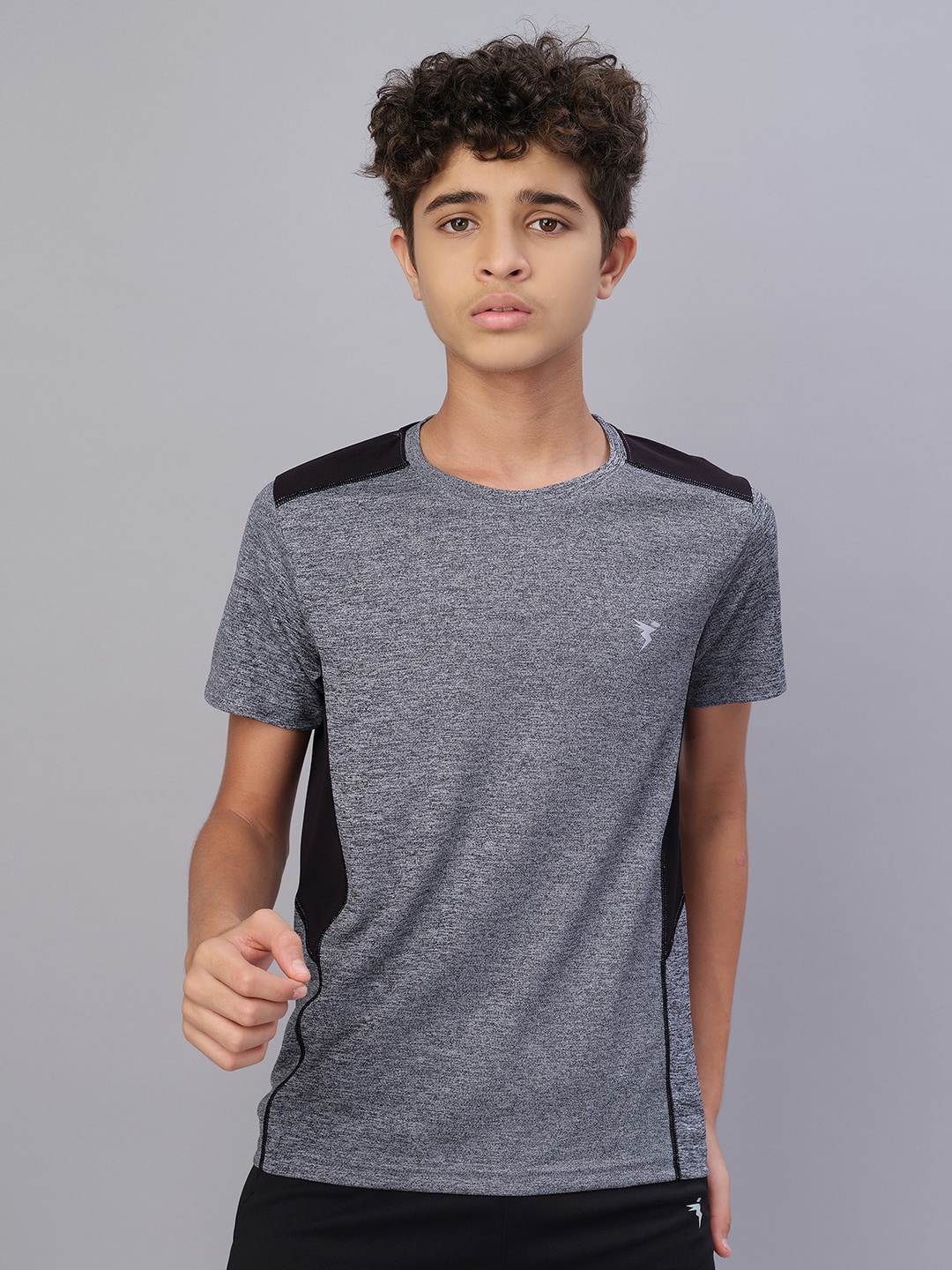 

Technosport Boys Antimicrobial Outdoor Active T-shirt, Black