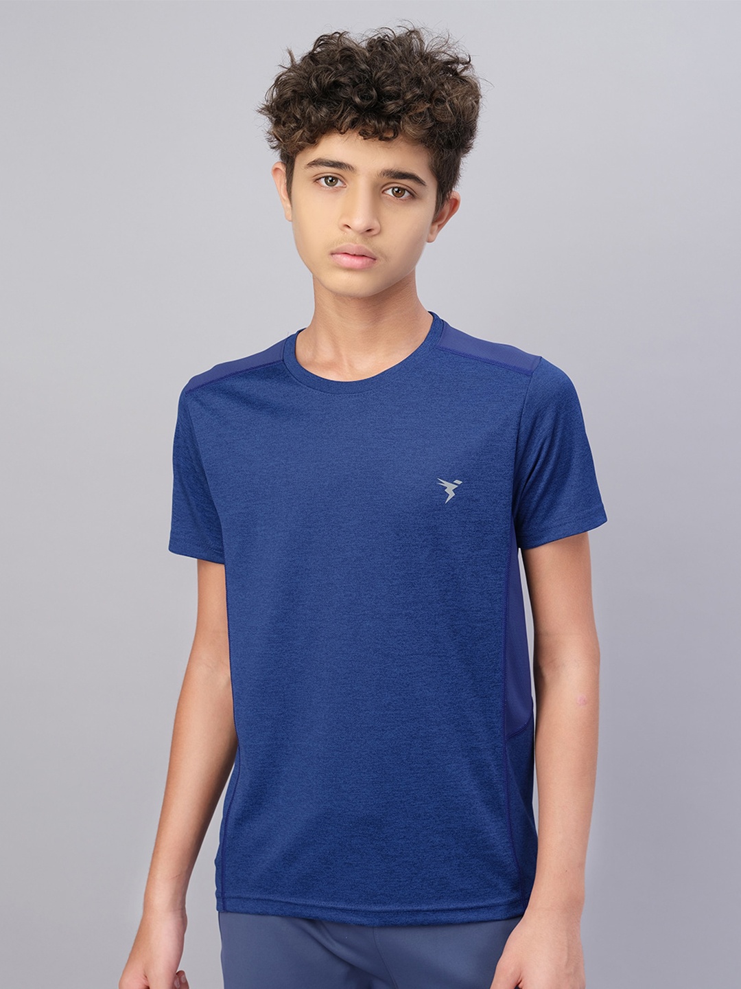 

Technosport Boys Round Neck Antimicrobial Active T-shirt, Blue