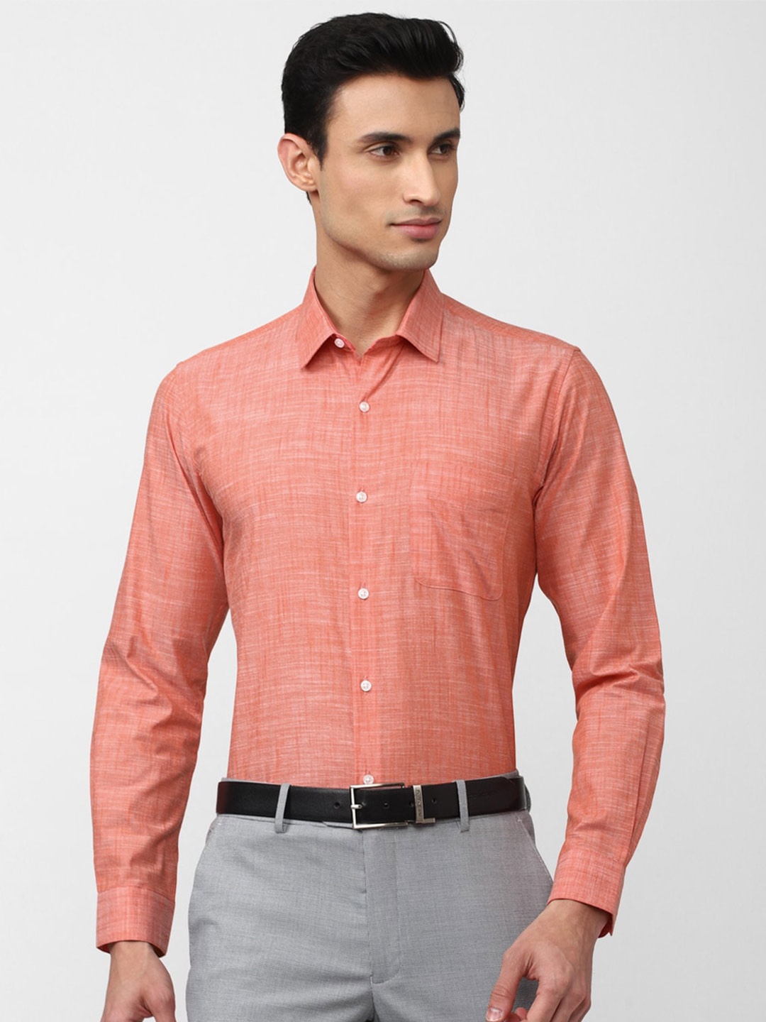 

Peter England Formal Pure Cotton Shirt, Peach