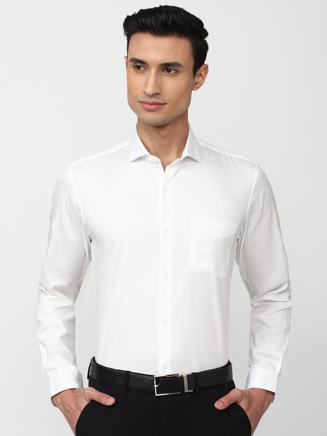 

Peter England Men Slim Fit Formal Pure Cotton Shirt, White