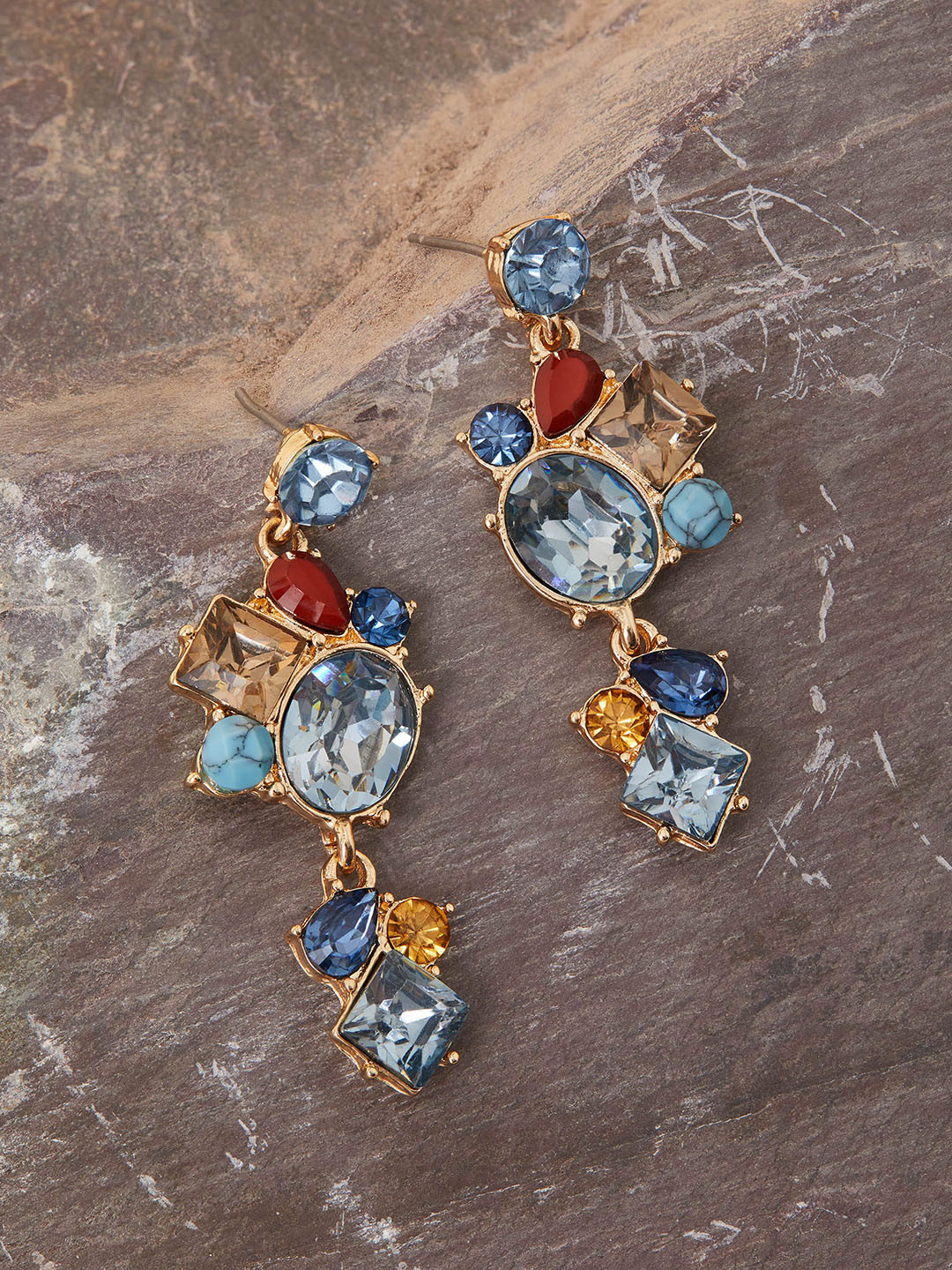 

Accessorize Contemporary Drop Earrings, Blue