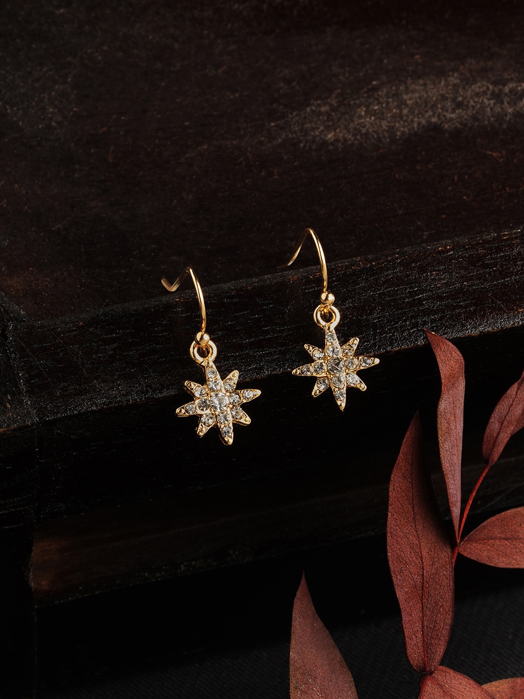 

Accessorize Crystal Sparkle Star Shaped Drop Earrings, White