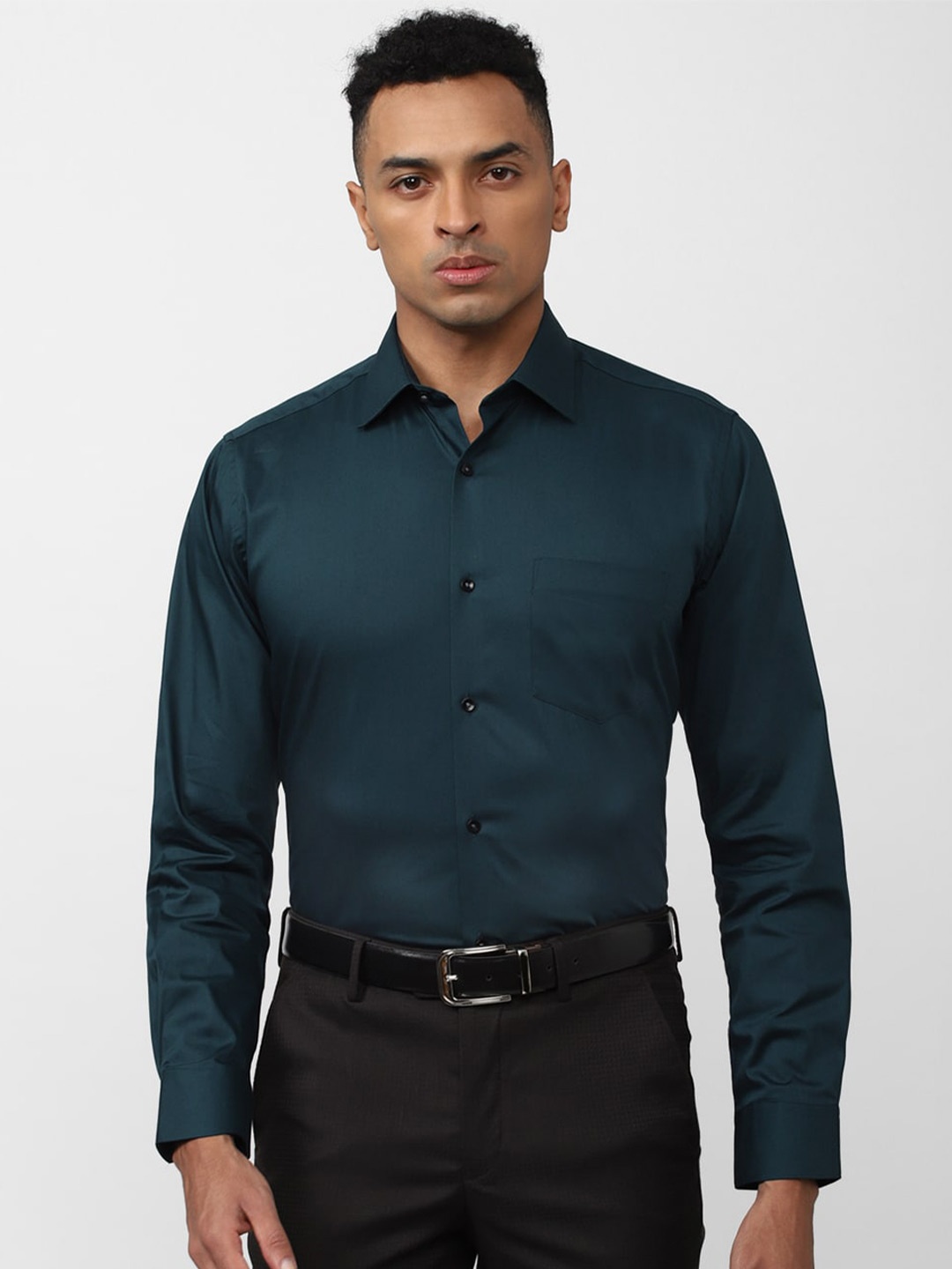 

Van Heusen Men Regular Fit Formal Shirt, Navy blue
