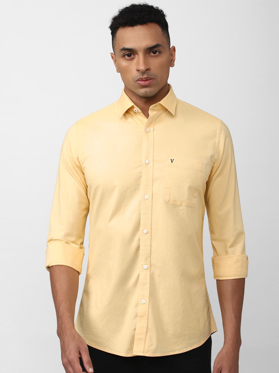 

Van Heusen Sport Men Cotton Casual Shirt, Yellow