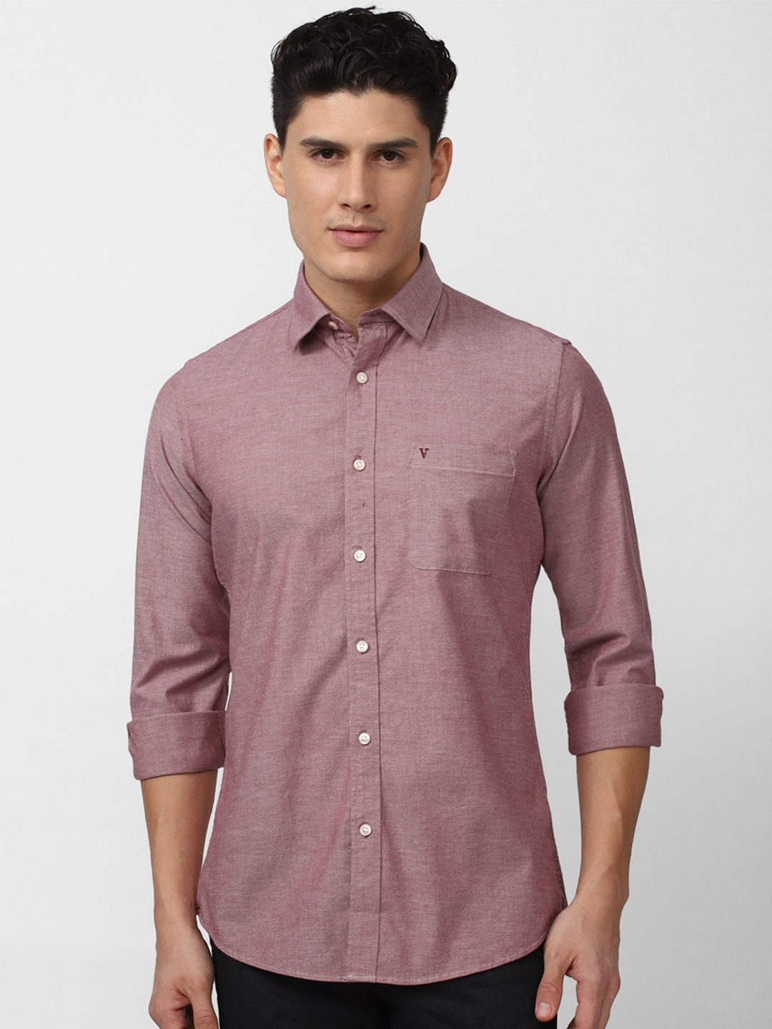 

Van Heusen Sport Men Slim Fit Casual Shirt, Mauve