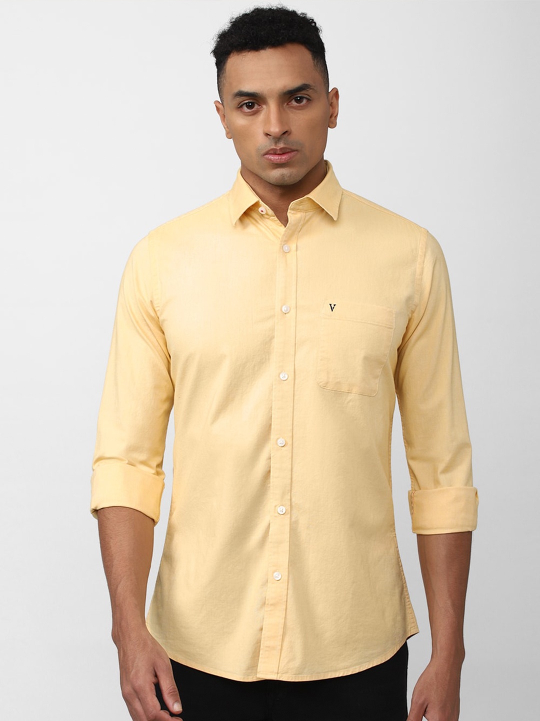 

Van Heusen Sport Men Slim Fit Casual Shirt, Yellow