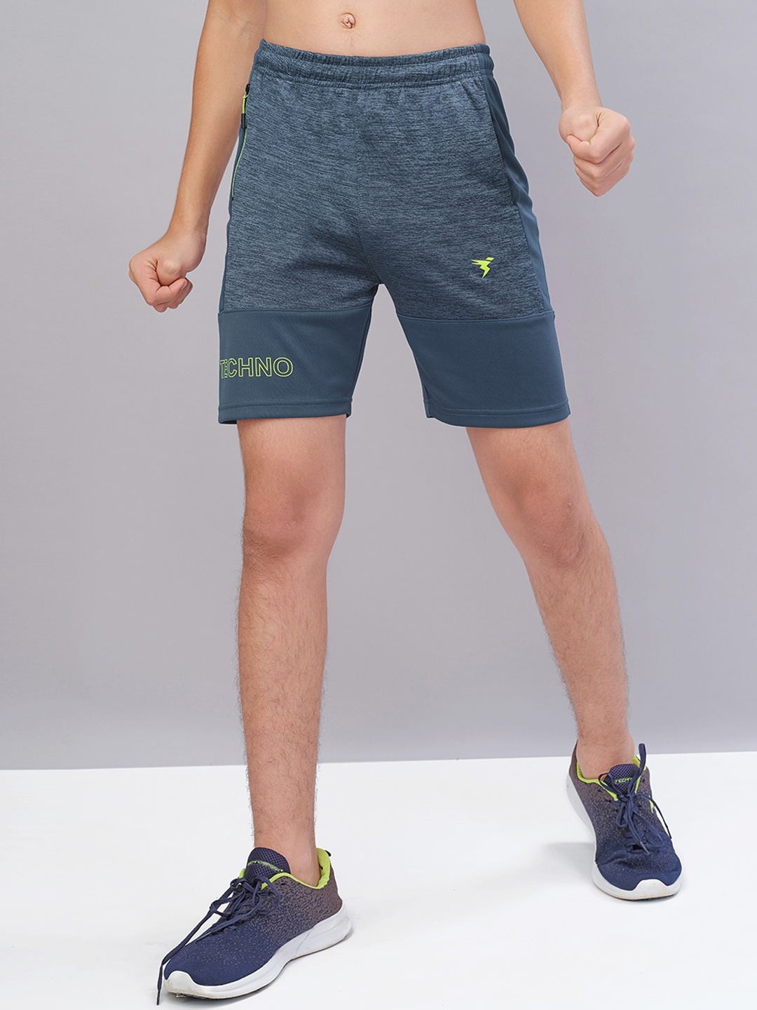 

Technosport Boys Active Antimicrobial Sports Shorts, Navy blue