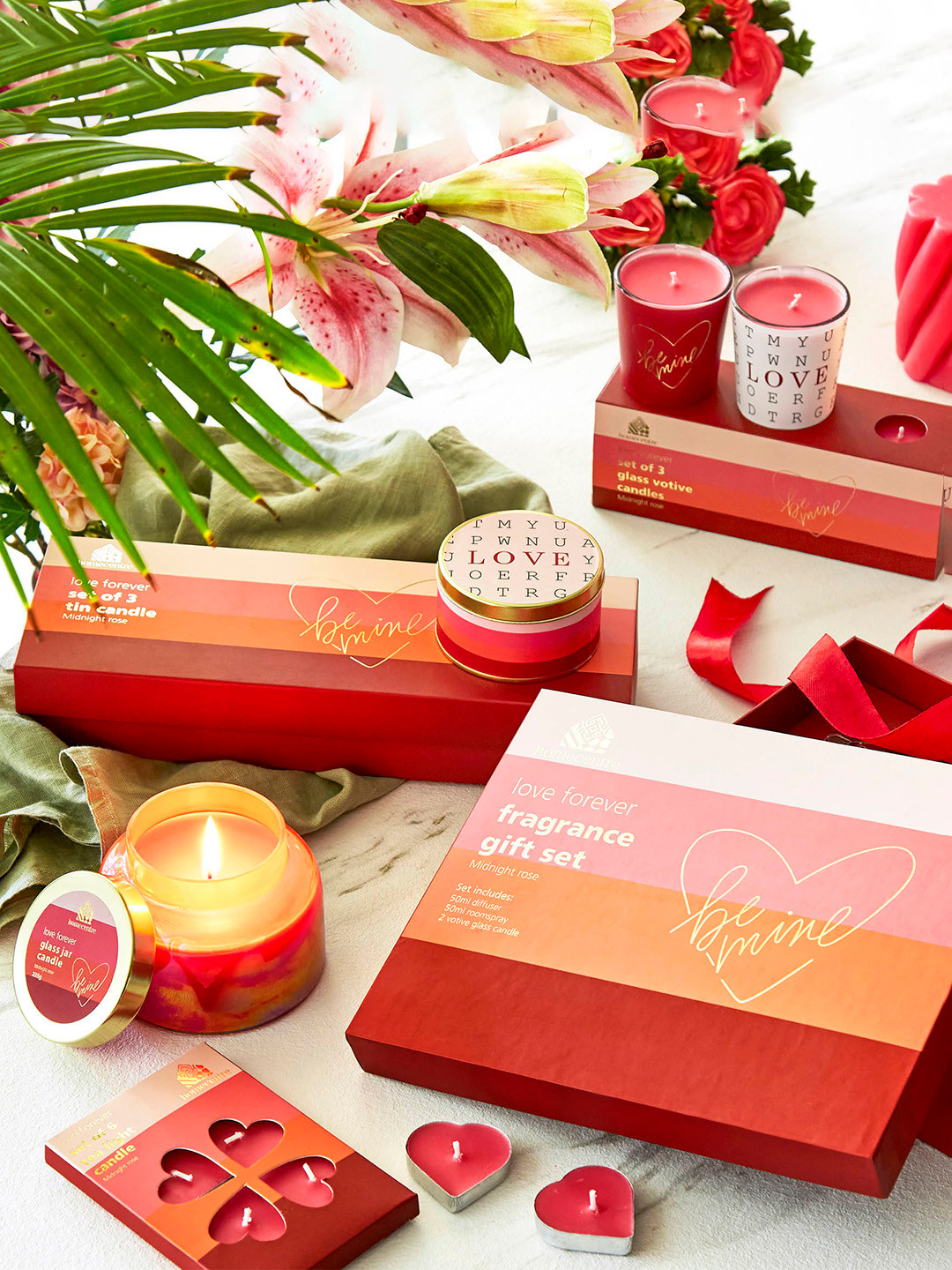 

Home Centre Love Forever 3-Pcs Red Scented Tin Candles