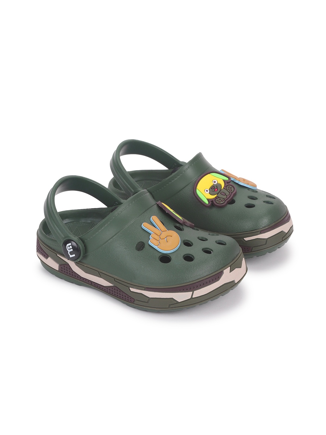 

mothercare Kids Clogs with Jibbitz, Green