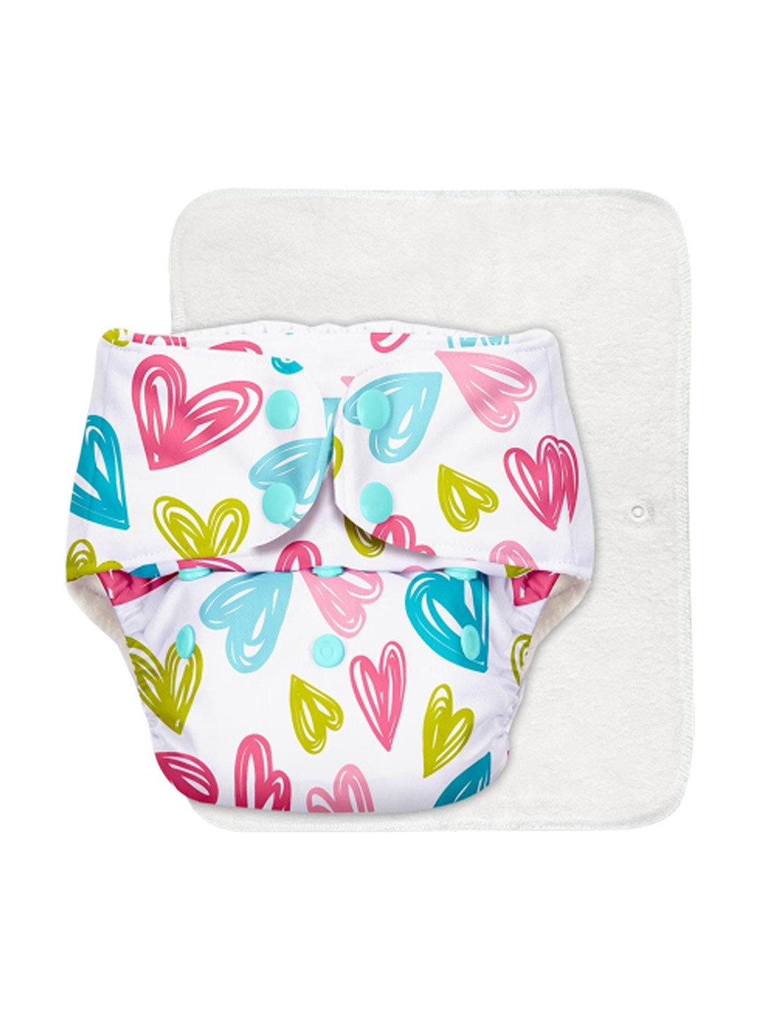 

SuperBottoms Infants 2 Pcs Quick Dry Ultra Thin Cloth Diaper with Insert, Pink